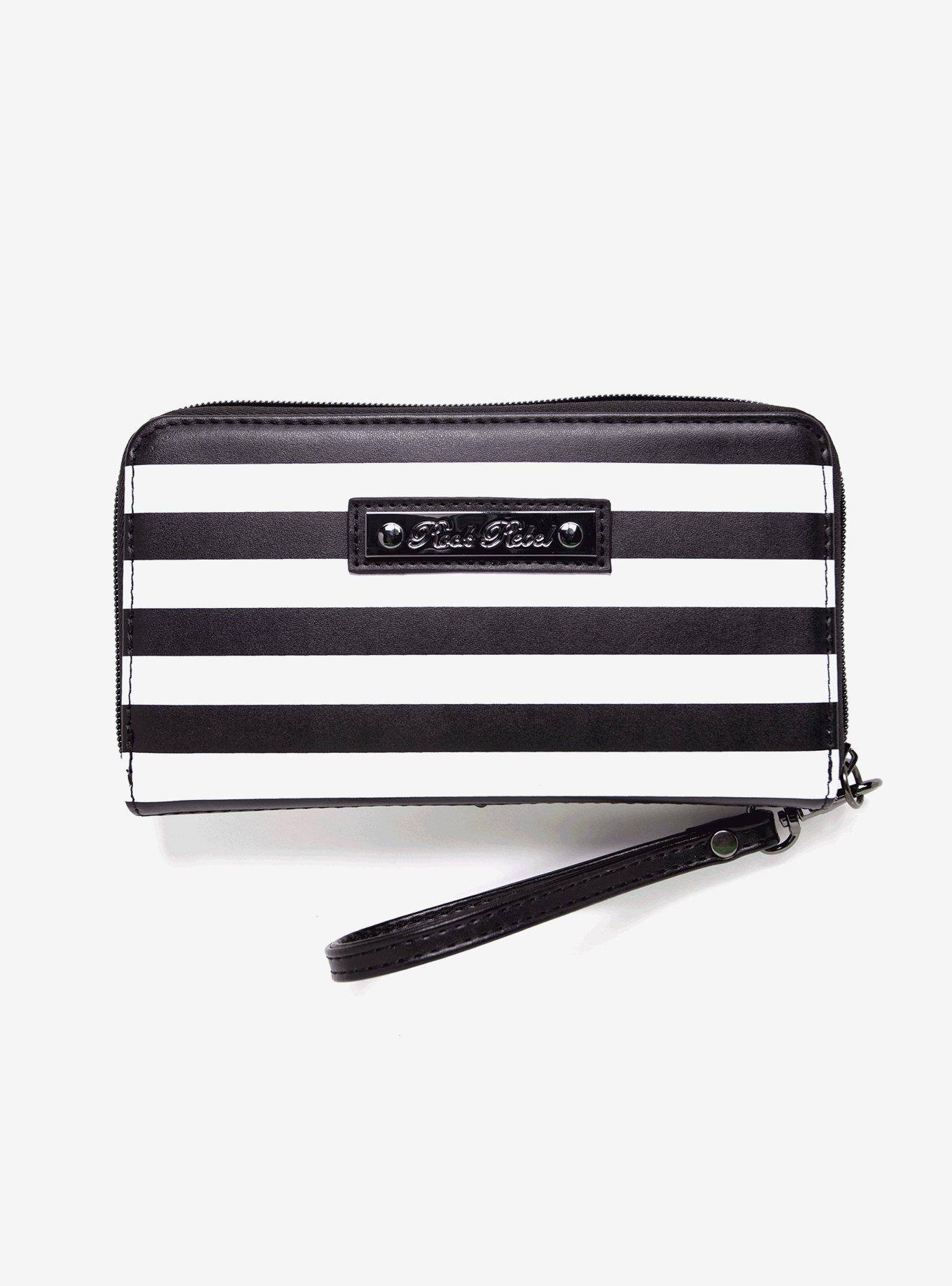Rock Rebel Edward Scissorhands Stripe Zipper Wallet, , alternate