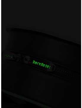 Rock Rebel Black Bat Coffin Mini Backpack, , hi-res