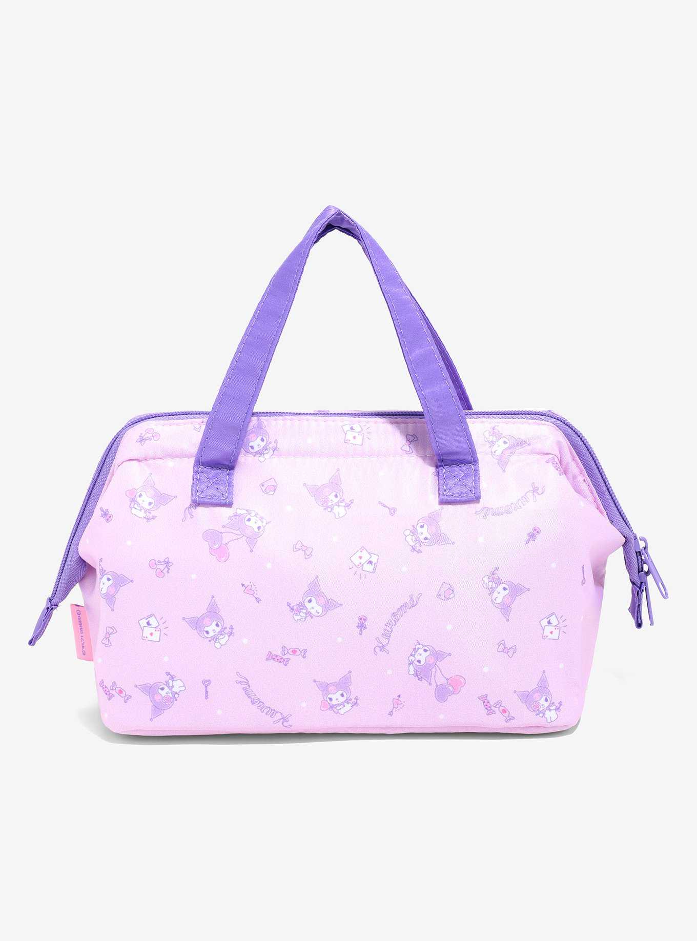 Sanrio Kuromi Lavender Lunch Bag, , hi-res