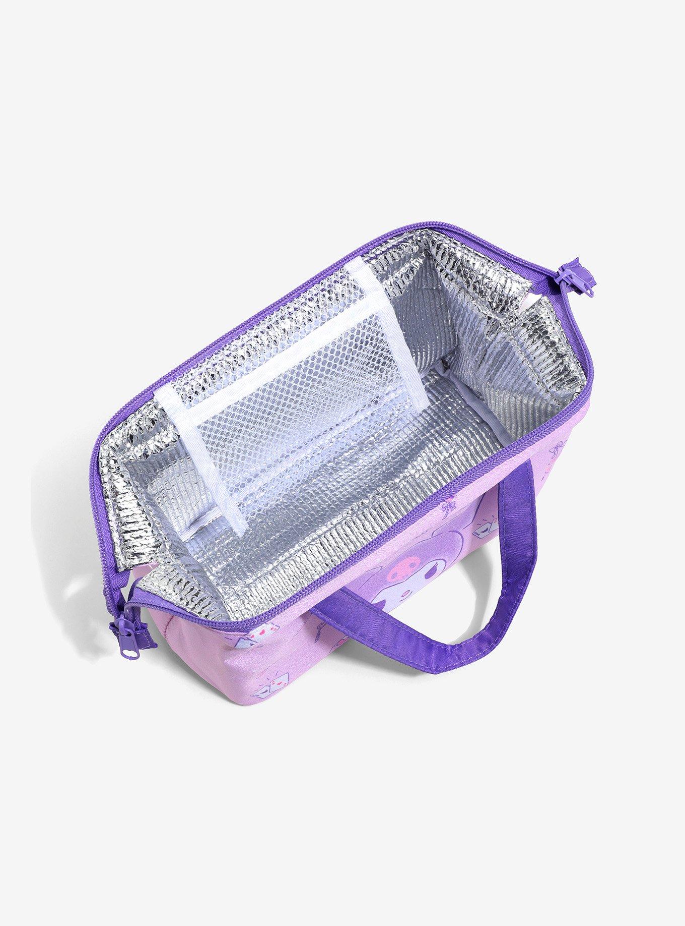 Sanrio Kuromi Lavender Lunch Bag, , alternate