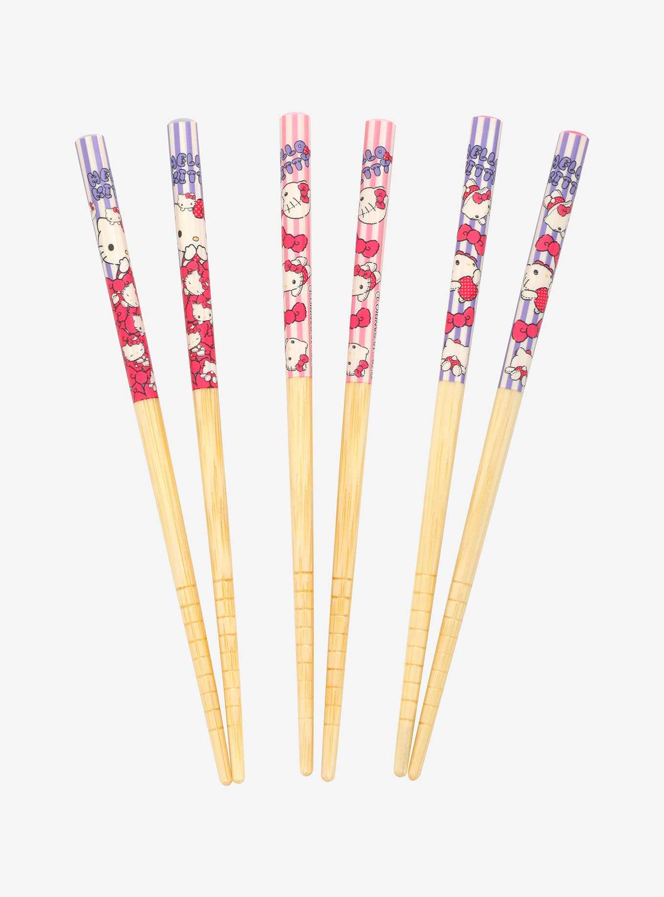 Sanrio Hello Kitty Pink and Purple Chopsticks Set, , hi-res