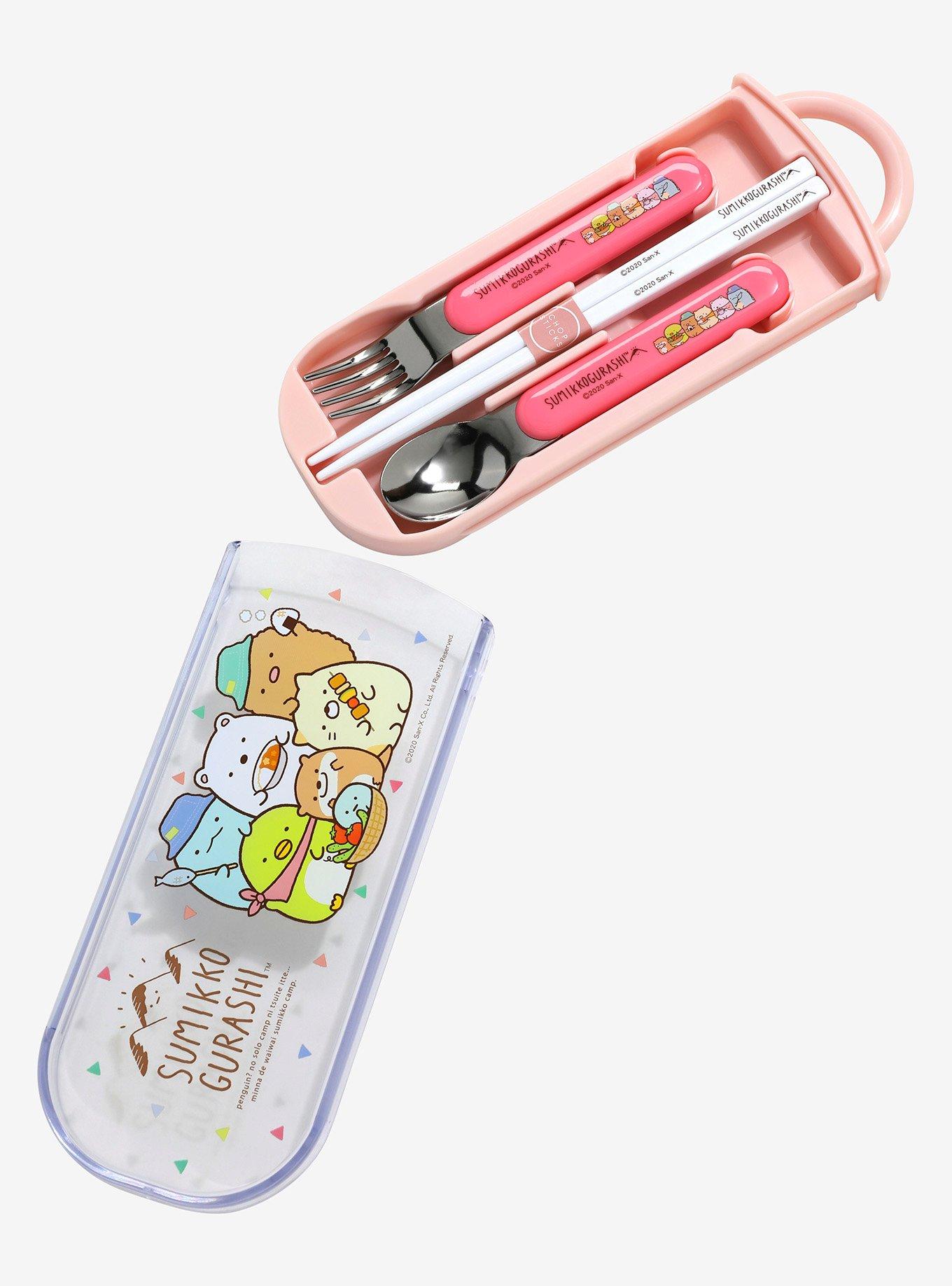 Sumikko Gurashi Pink Utensil Set, , alternate