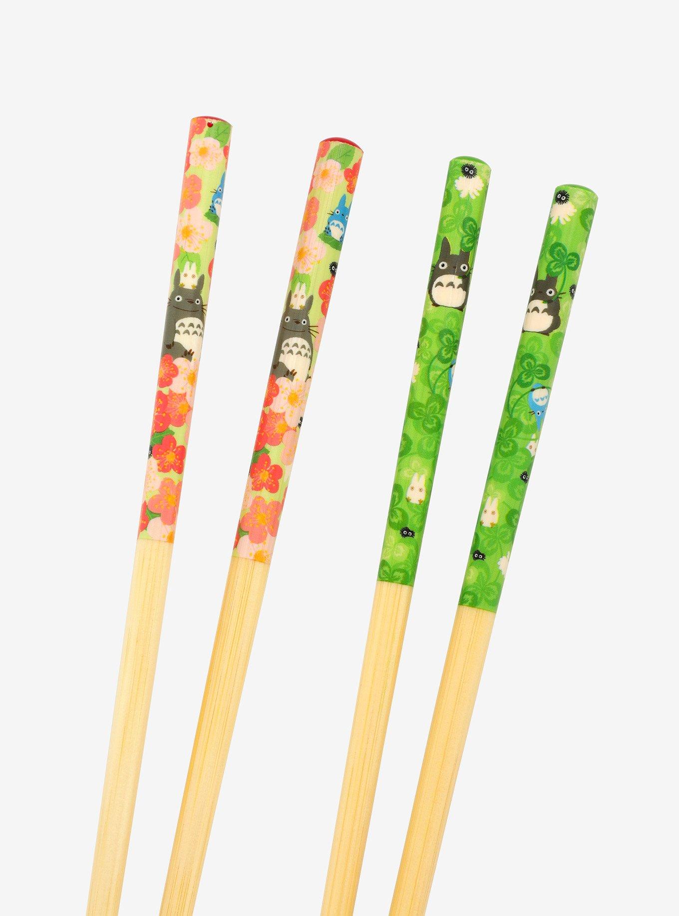 Studio Ghibli My Neighbor Totoro Green and Pink Chopsticks