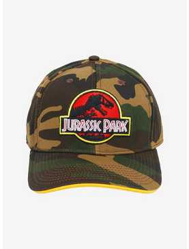 Jurassic Park Camouflage Snapback Hat, , hi-res