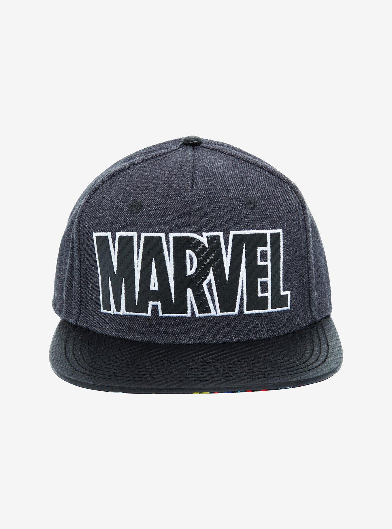 Marvel Logo Collage Snapback Hat, , alternate