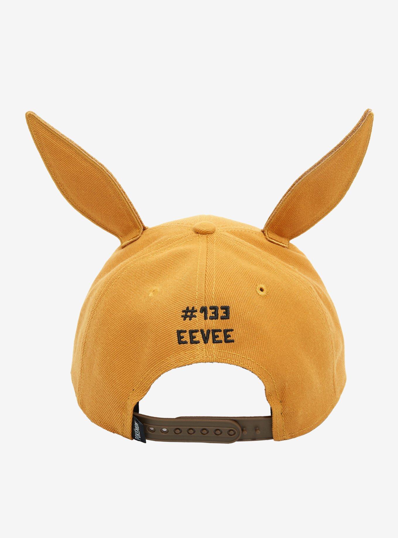 Pokemon Eevee 3D Ears Snapback Hat, , alternate