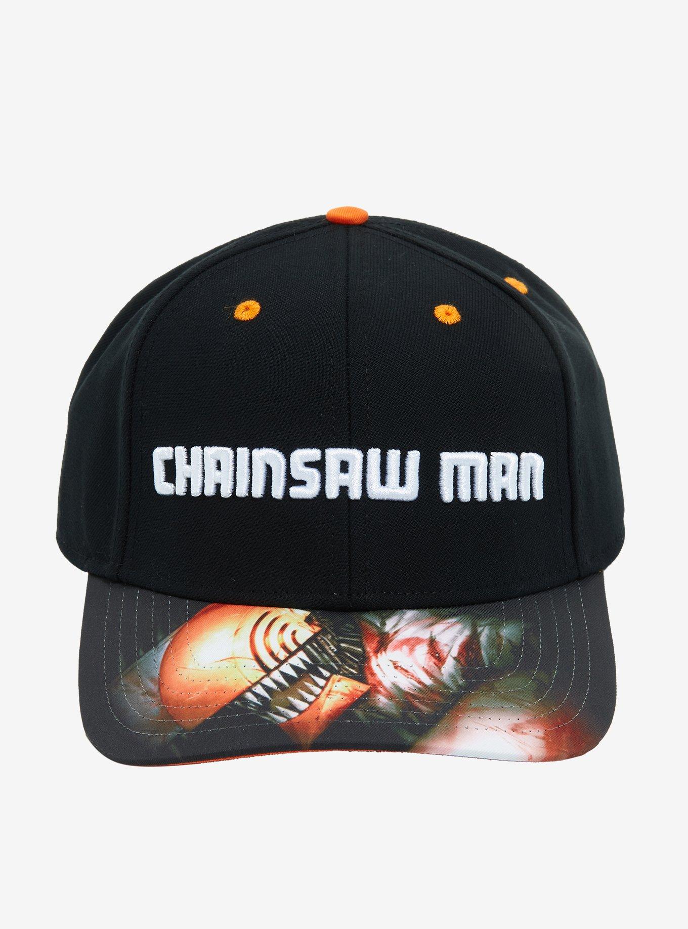 Chainsaw Man Logo Snapback Hat, , alternate