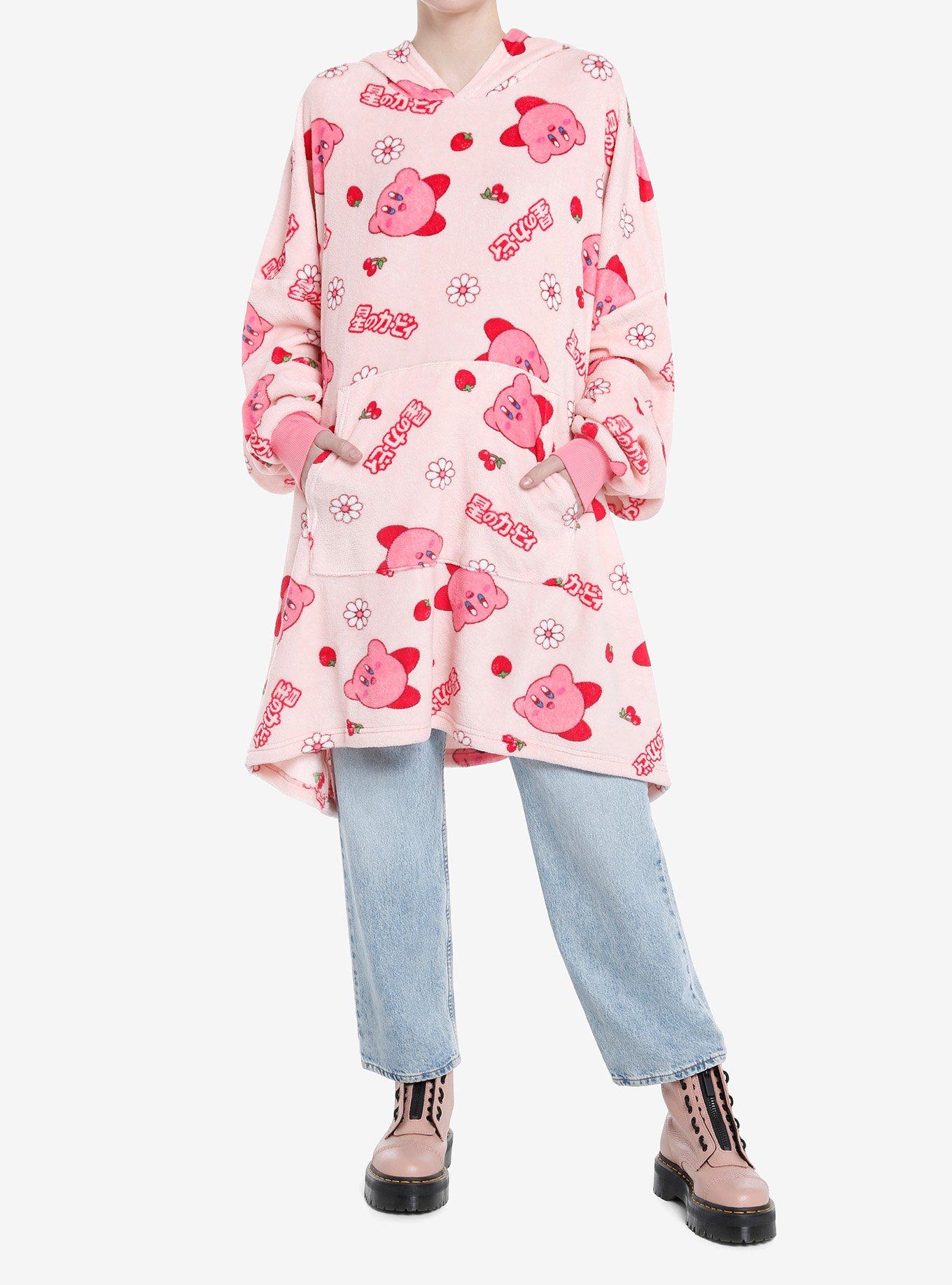 Kirby Fuzzy Girls Oversized Hoodie, , alternate