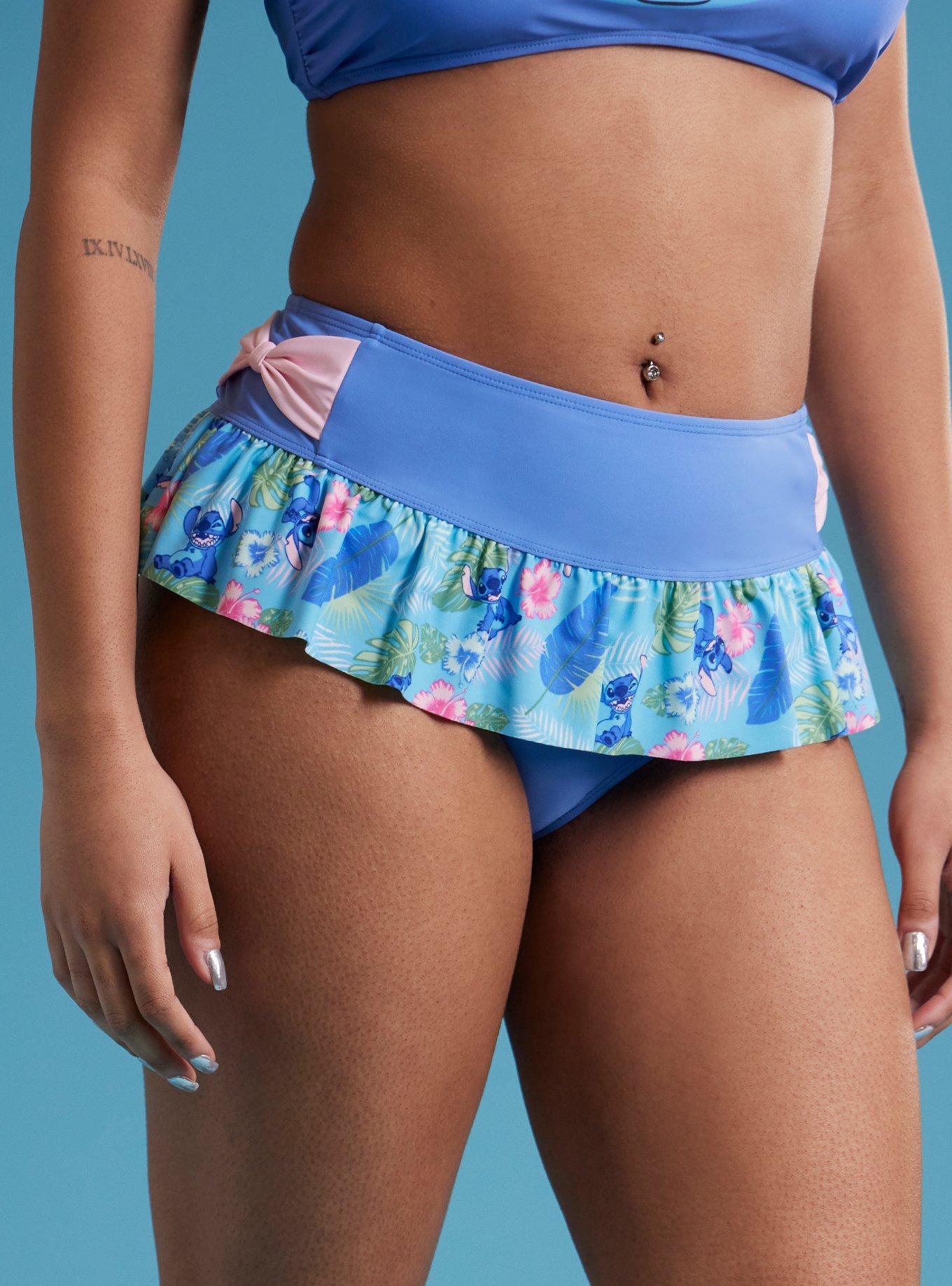 Disney Lilo & Stitch Tropical Stitch Skirted Swim Bottoms, MULTI, alternate