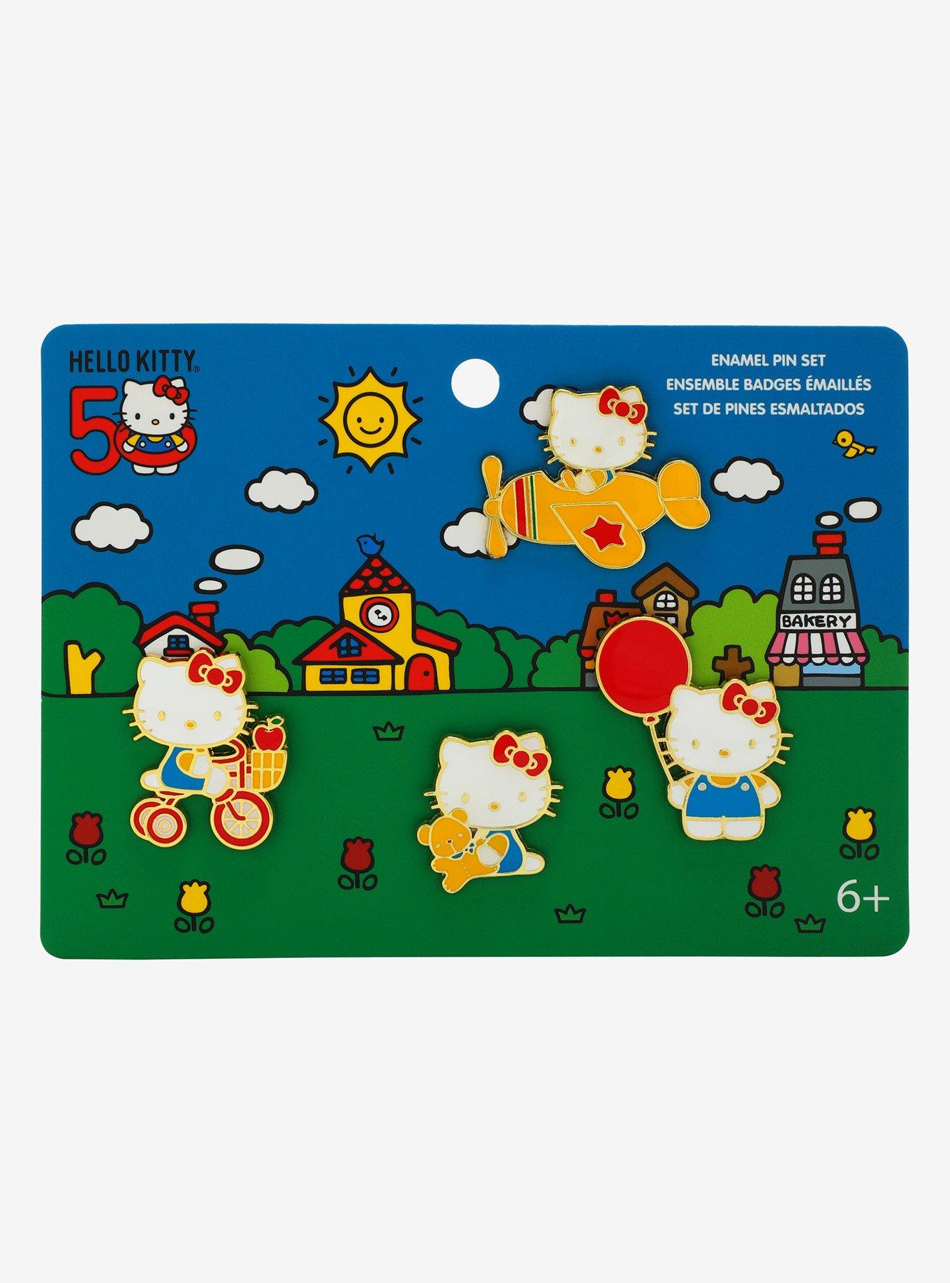 Loungefly Sanrio Hello Kitty 50th Anniversary Enamel Pin Set, , alternate