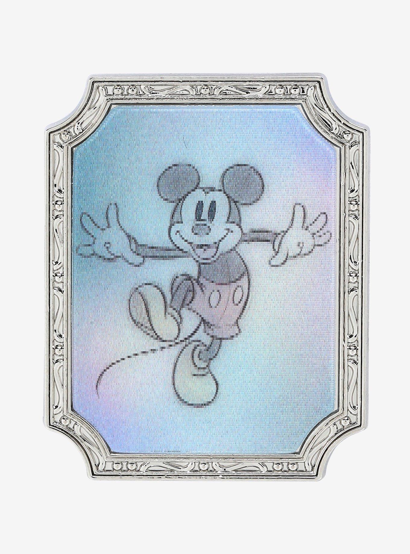 Loungefly Disney100 Mickey Mouse Sketch Lenticular Pin - BoxLunch Exclusive, , alternate