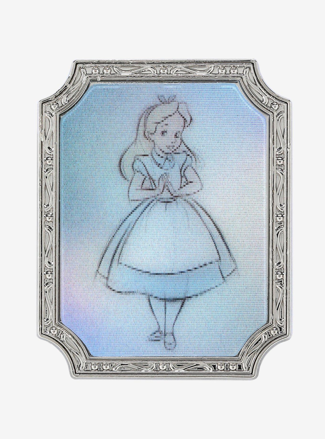 Loungefly Disney100 Alice in Wonderland Alice Sketch Lenticular Pin - BoxLunch Exclusive, , alternate