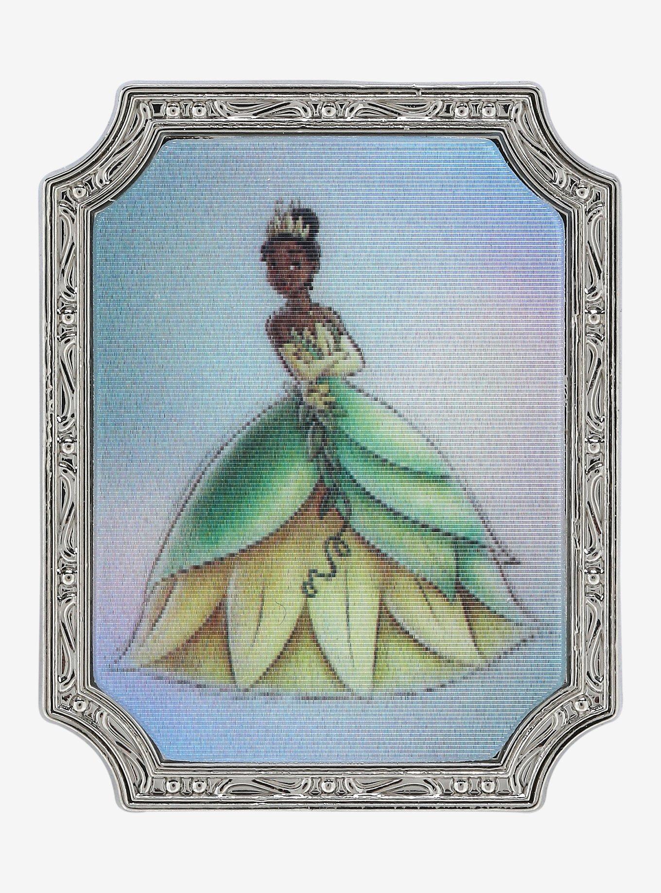 Loungefly Disney100 Princess and the Frog Tiana Sketch Lenticular Pin - BoxLunch Exclusive, , alternate