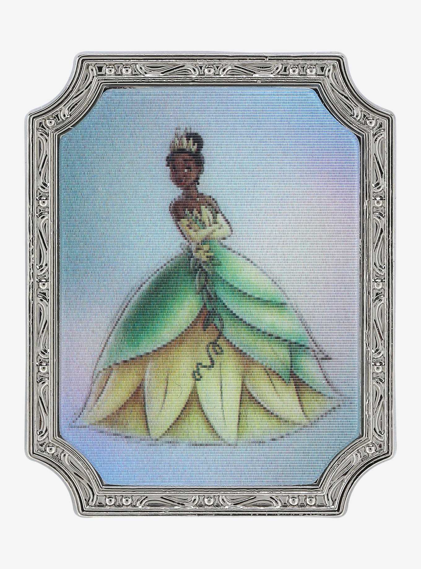 Loungefly Disney100 Princess and the Frog Tiana Sketch Lenticular Pin - BoxLunch Exclusive, , hi-res
