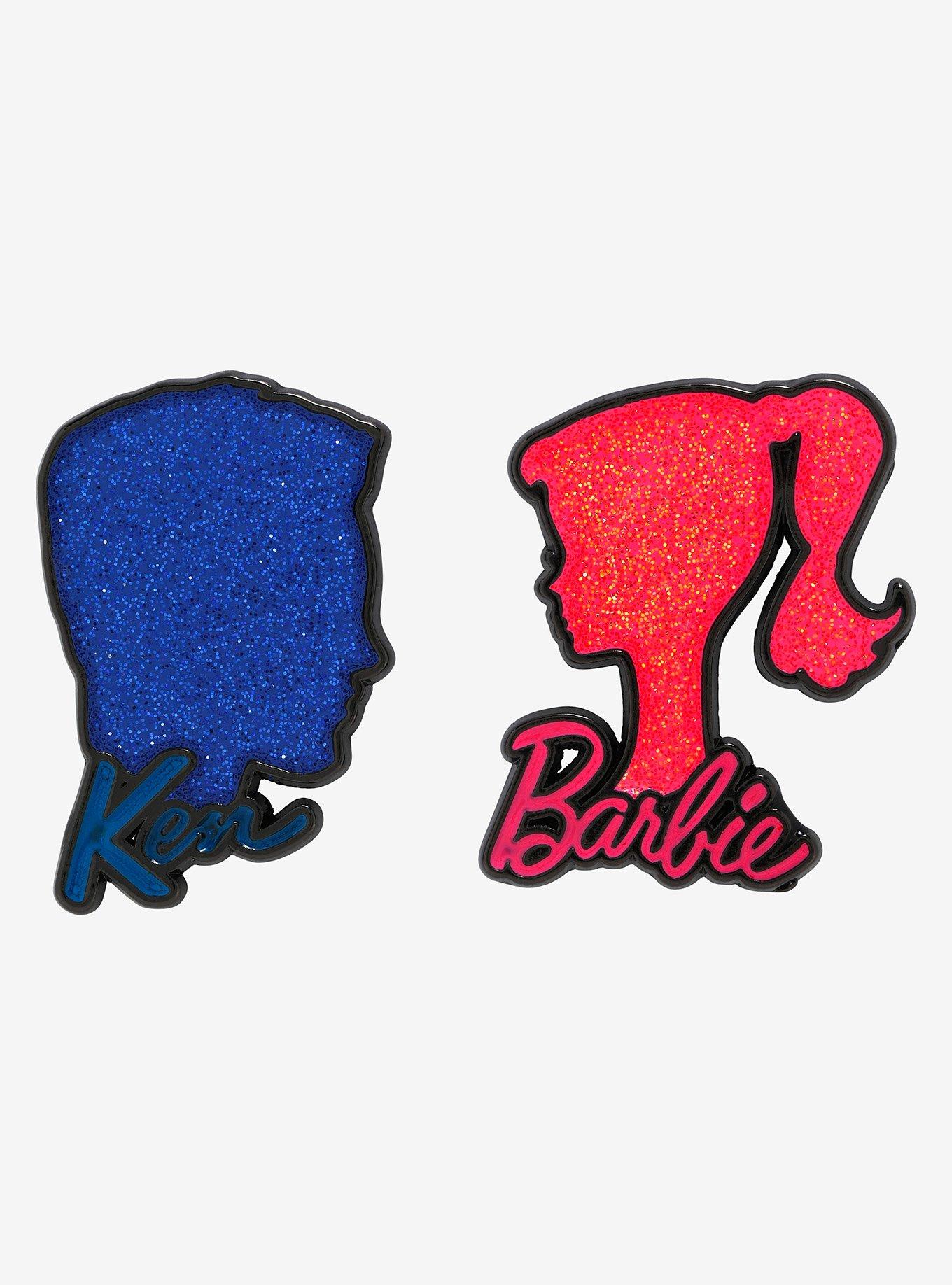 Barbie and Ken Silhouette Pin Set - BoxLunch Exclusive, , hi-res