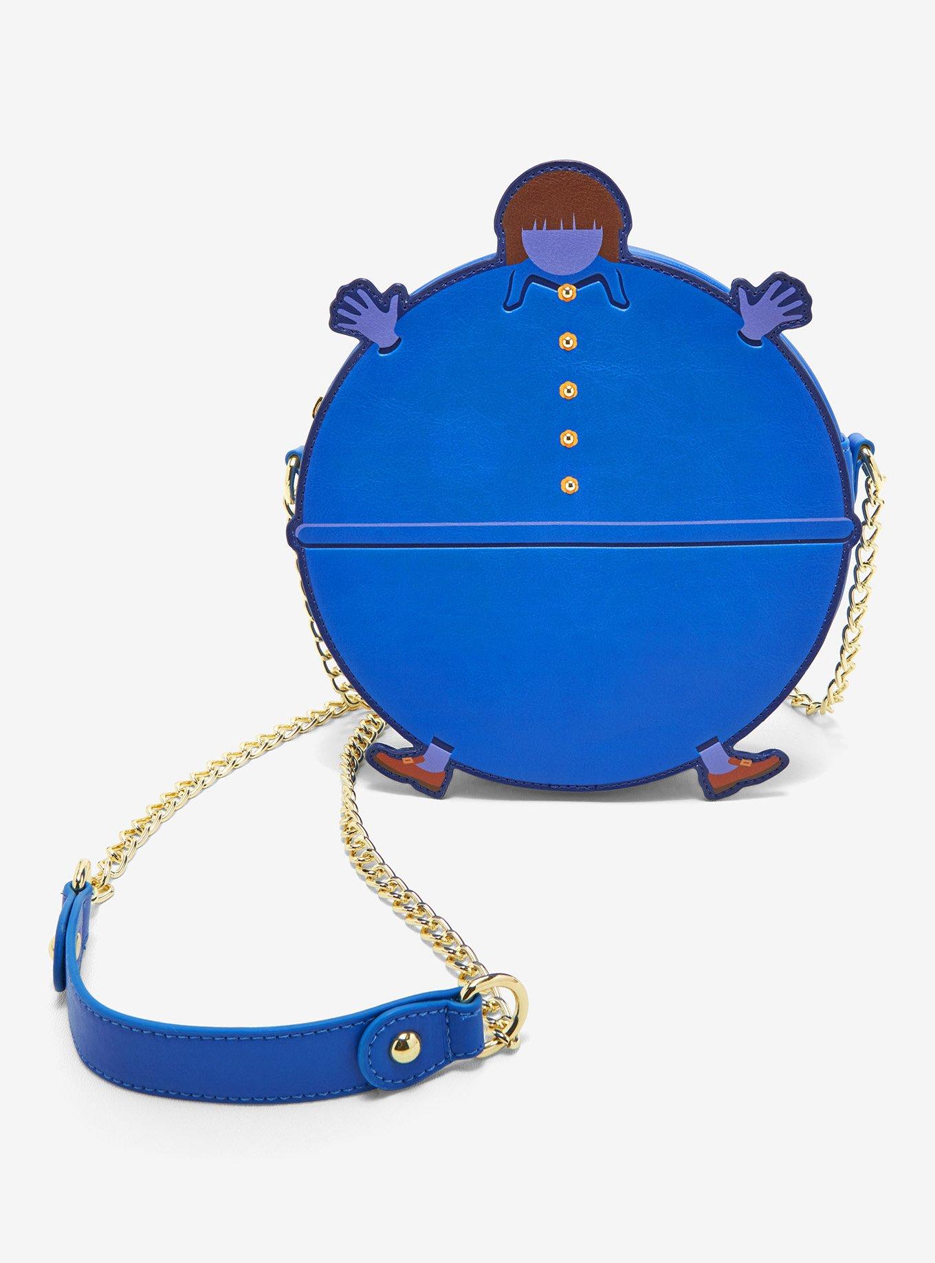 Willy Wonka & The Chocolate Factory Violet Beauregarde Blueberry Crossbody Bag, , alternate