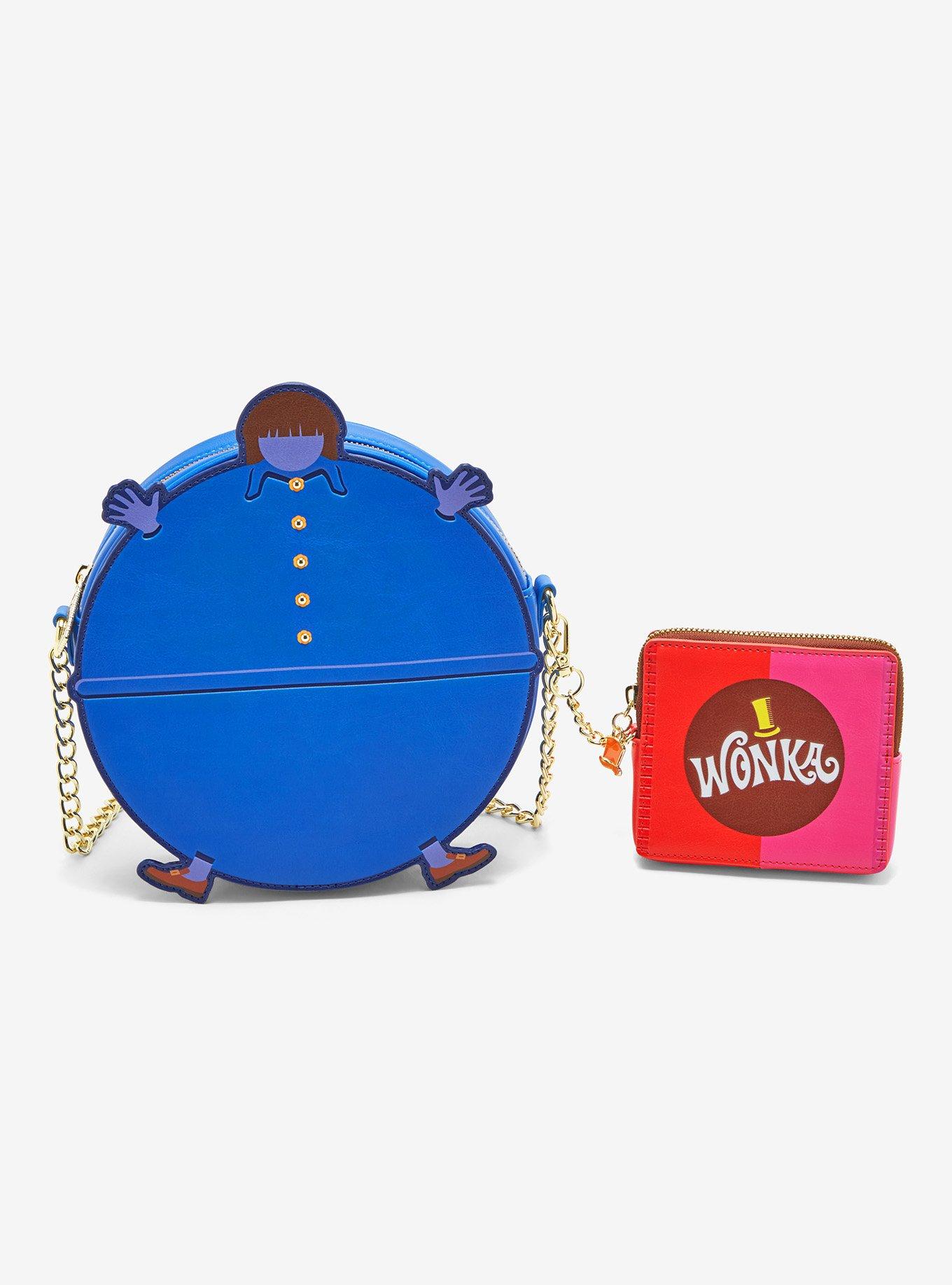 Willy Wonka & The Chocolate Factory Violet Beauregarde Blueberry Crossbody Bag, , alternate