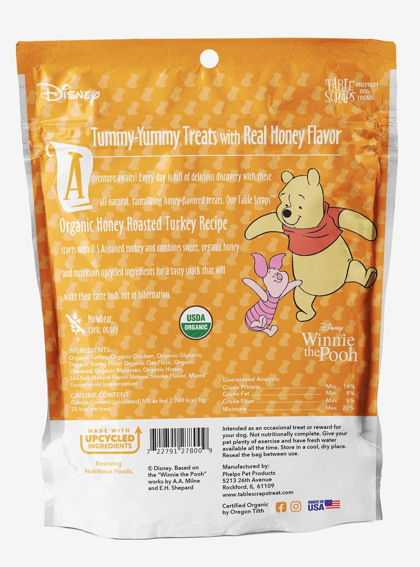 Disney Winnie the Pooh Table Scraps Organic Honey Roasted Turkey Dog Treats 5 oz. (2-Pack), , alternate