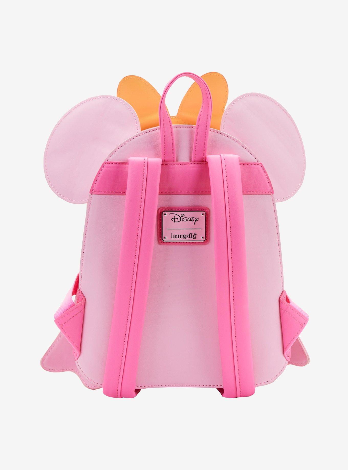 Loungefly Disney Minnie Mouse Pink Ghost Glow-In-The-Dark Mini Backpack, , alternate