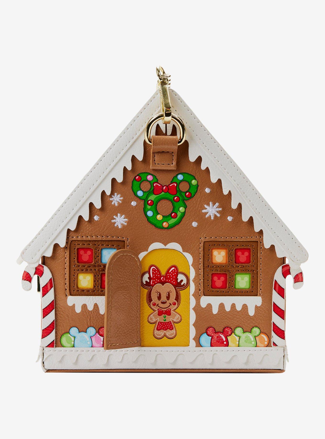 Loungefly Disney Minnie Mouse Gingerbread House Crossbody Bag, , alternate