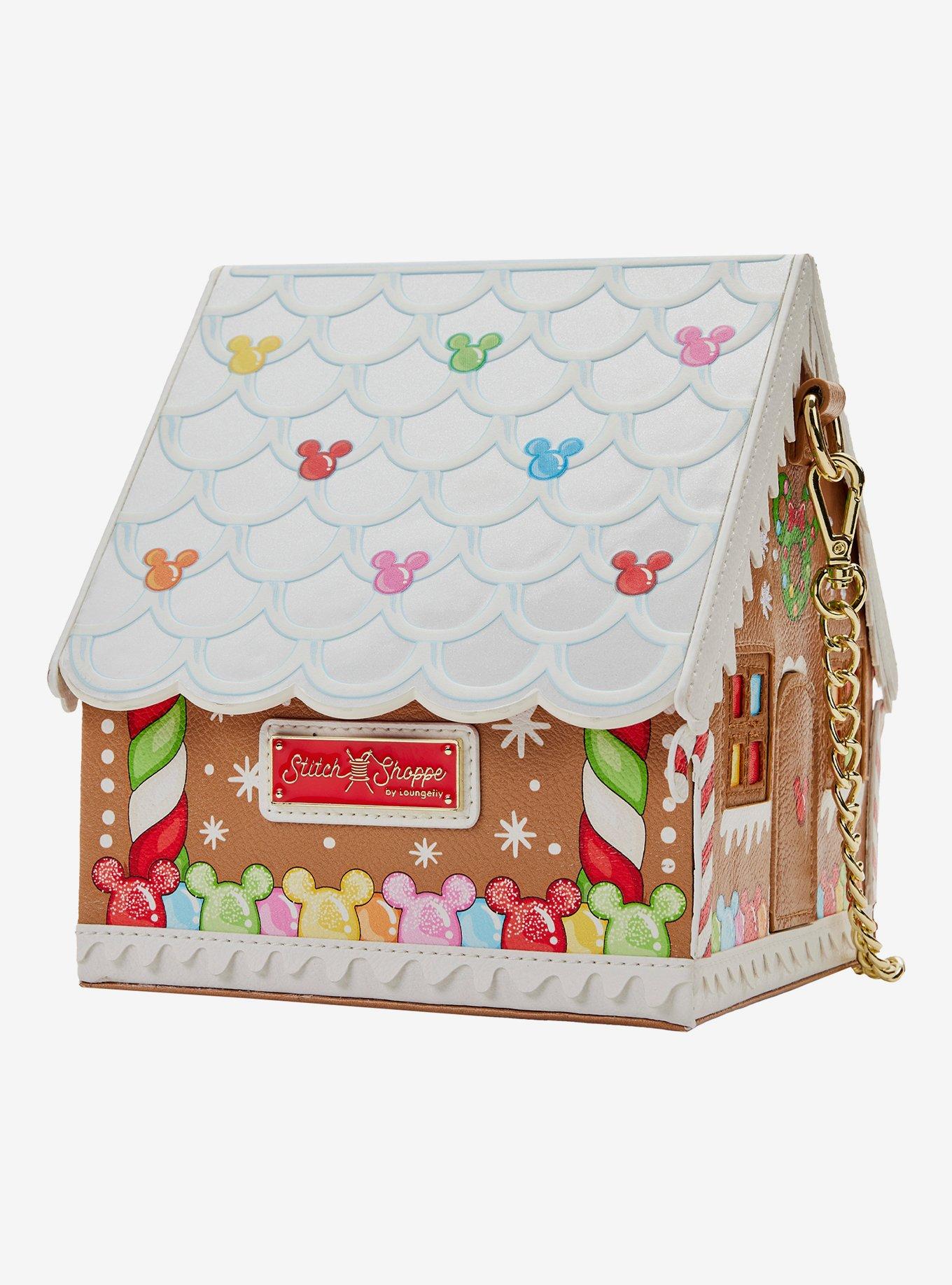 Loungefly Disney Minnie Mouse Gingerbread House Crossbody Bag, , alternate