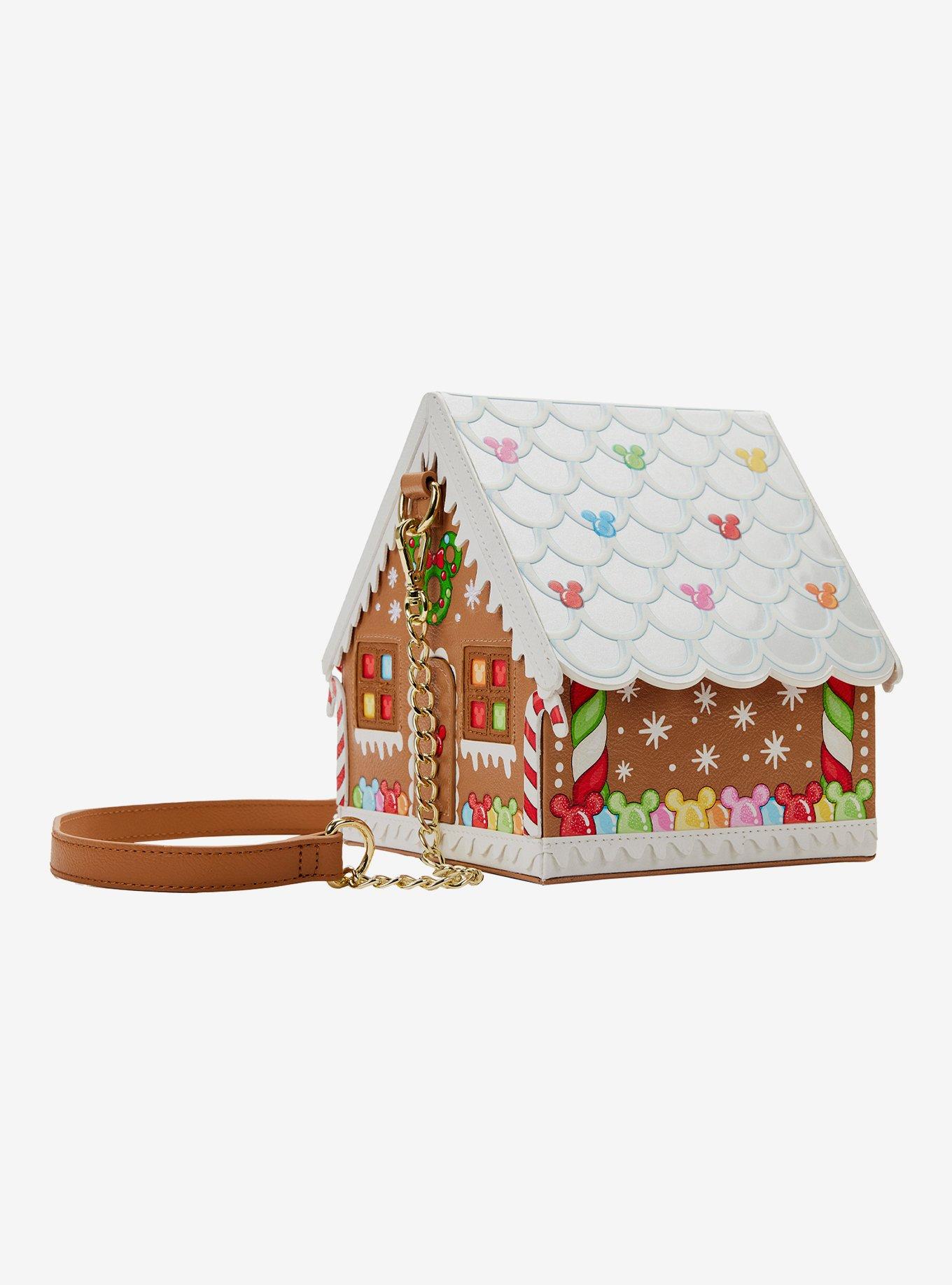 Loungefly Disney Minnie Mouse Gingerbread House Crossbody Bag, , alternate