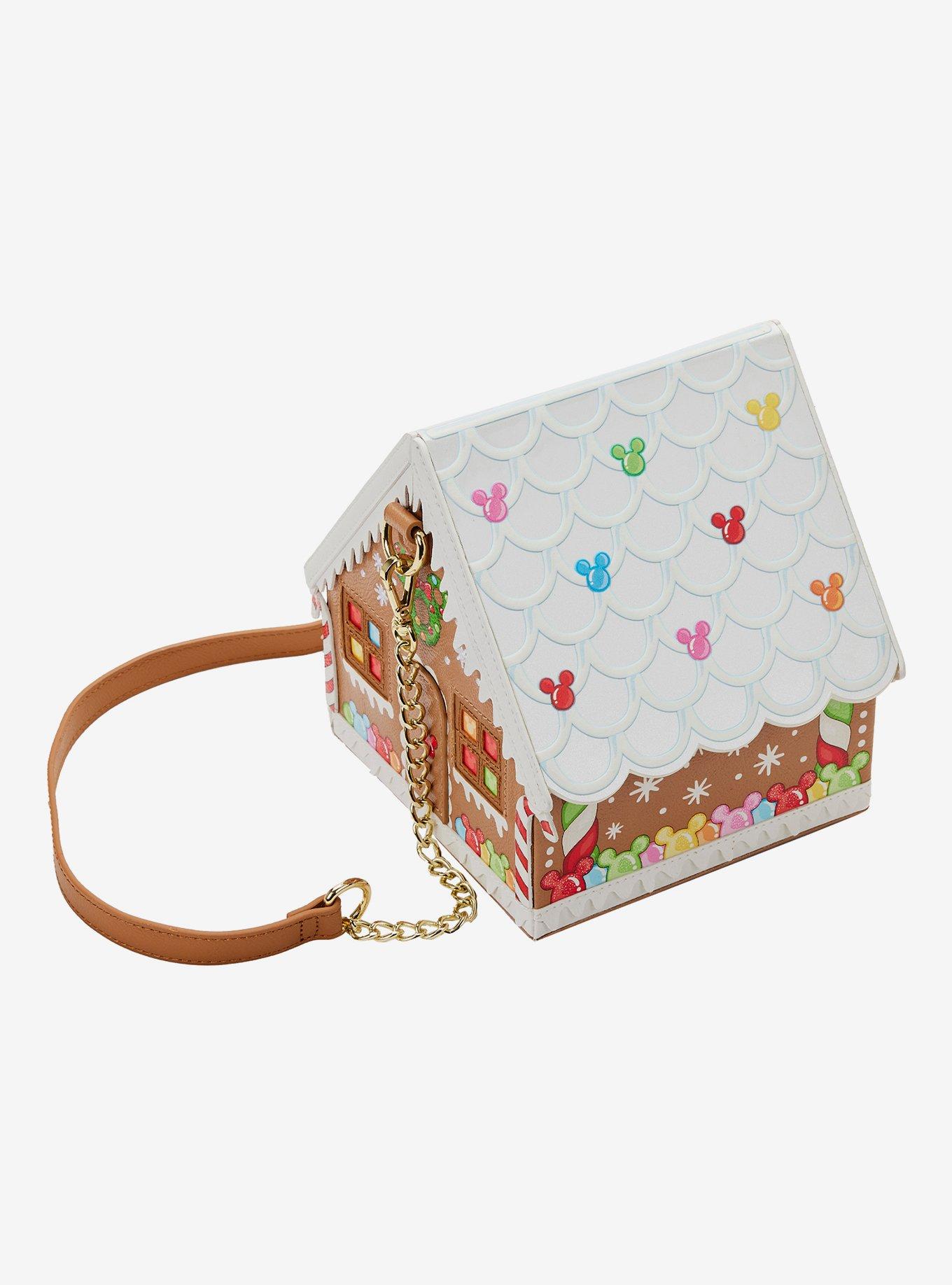 Loungefly Disney Minnie Mouse Gingerbread House Crossbody Bag, , alternate
