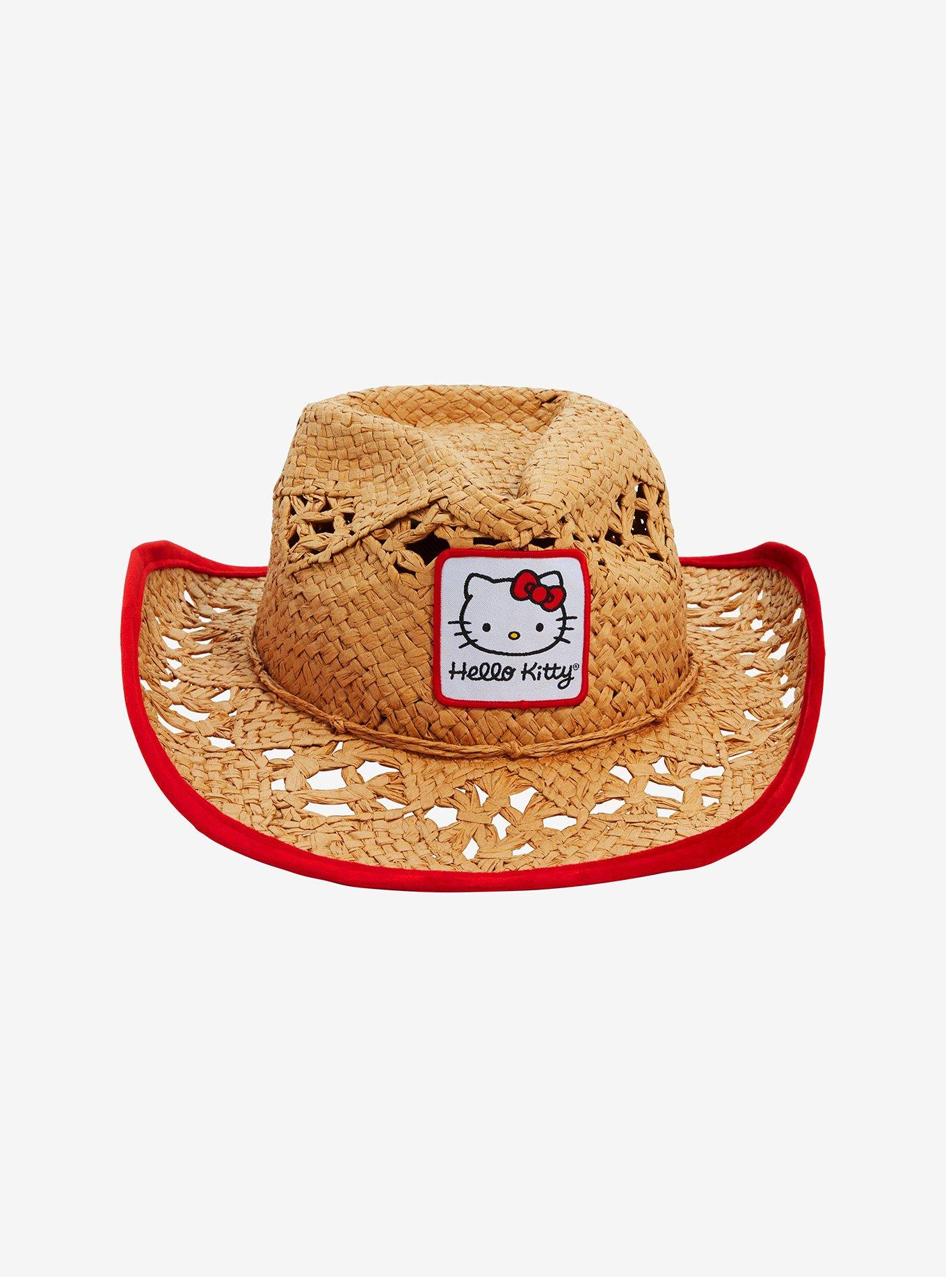 Hello Kitty Straw Cowboy Hat, , alternate