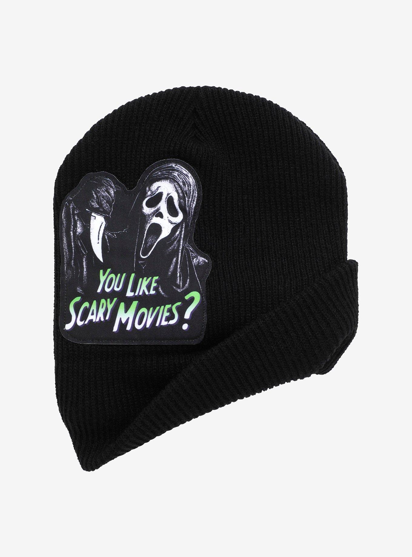 Ghost Face Peeking Beanie, , alternate