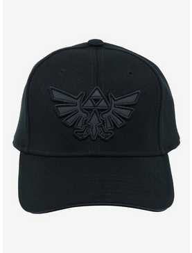 The Legend Of Zelda Black Triforce Snapback Hat, , hi-res
