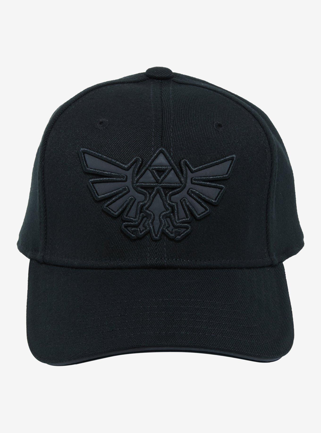 The Legend Of Zelda Black Triforce Snapback Hat, , alternate