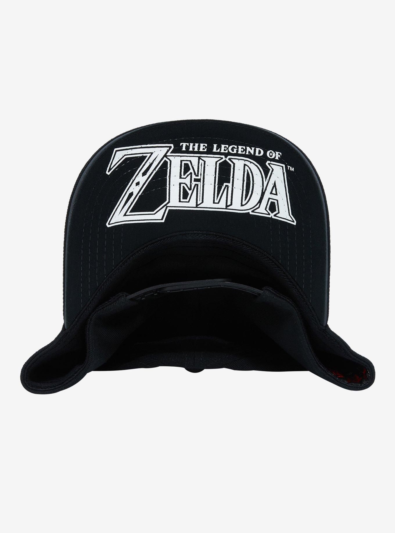 The Legend Of Zelda Black Triforce Snapback Hat, , alternate