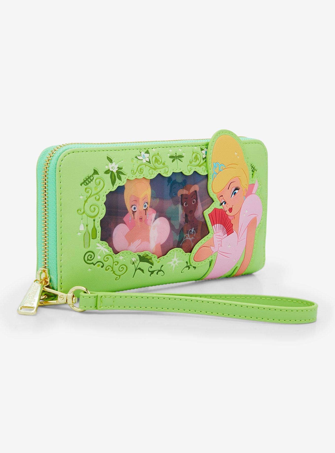Loungefly Disney The Princess and the Frog Lenticular Portrait Wallet Wristlet, , alternate
