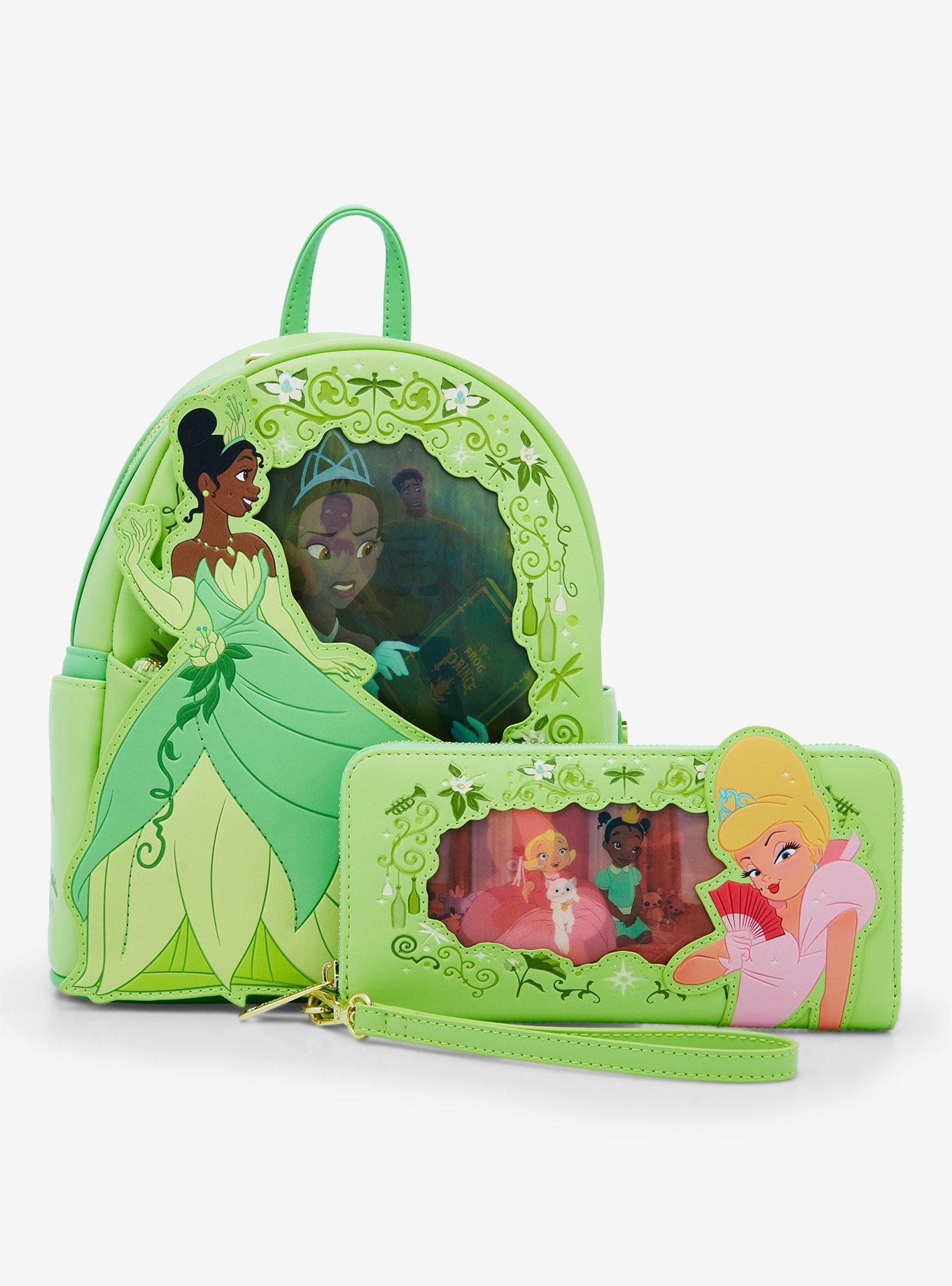 Loungefly Disney The Princess and the Frog Lenticular Portrait Wallet Wristlet, , alternate