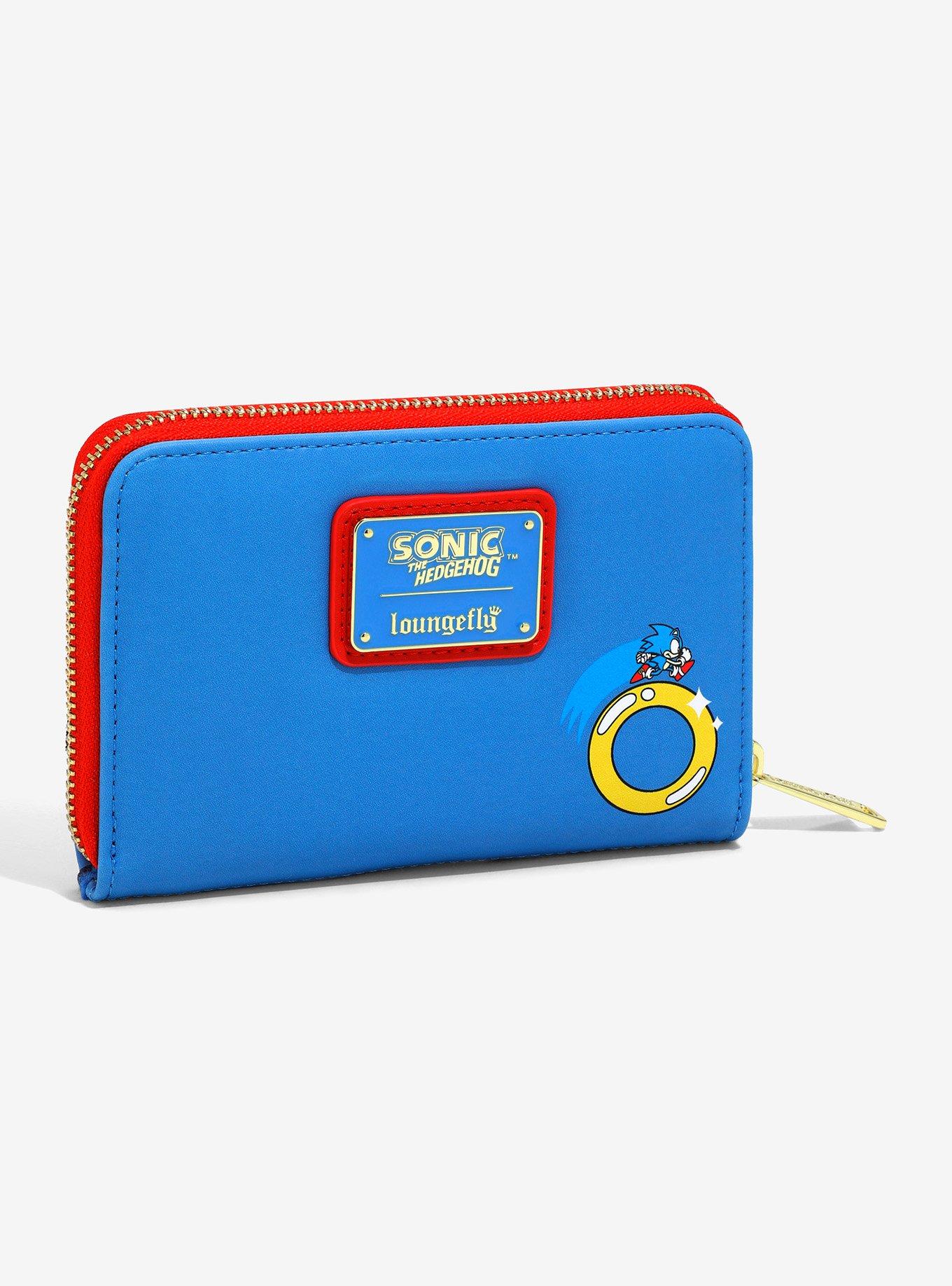 Loungefly Sonic the Hedgehog Classic Red and Blue Zip Wallet — BoxLunch Exclusive