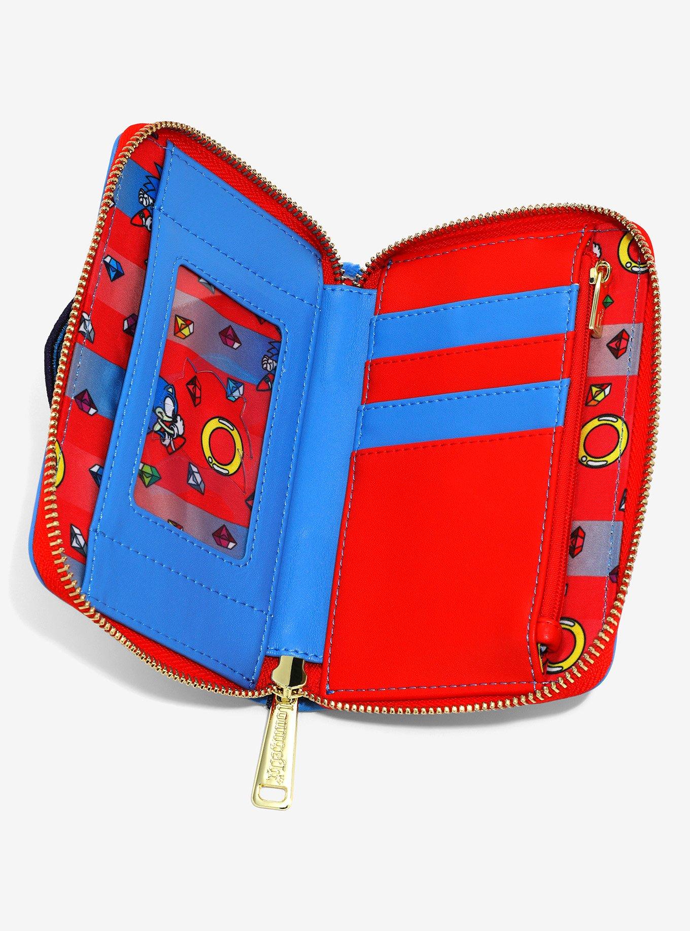 Loungefly Sonic the Hedgehog Classic Red and Blue Zip Wallet &mdash; BoxLunch Exclusive, , alternate