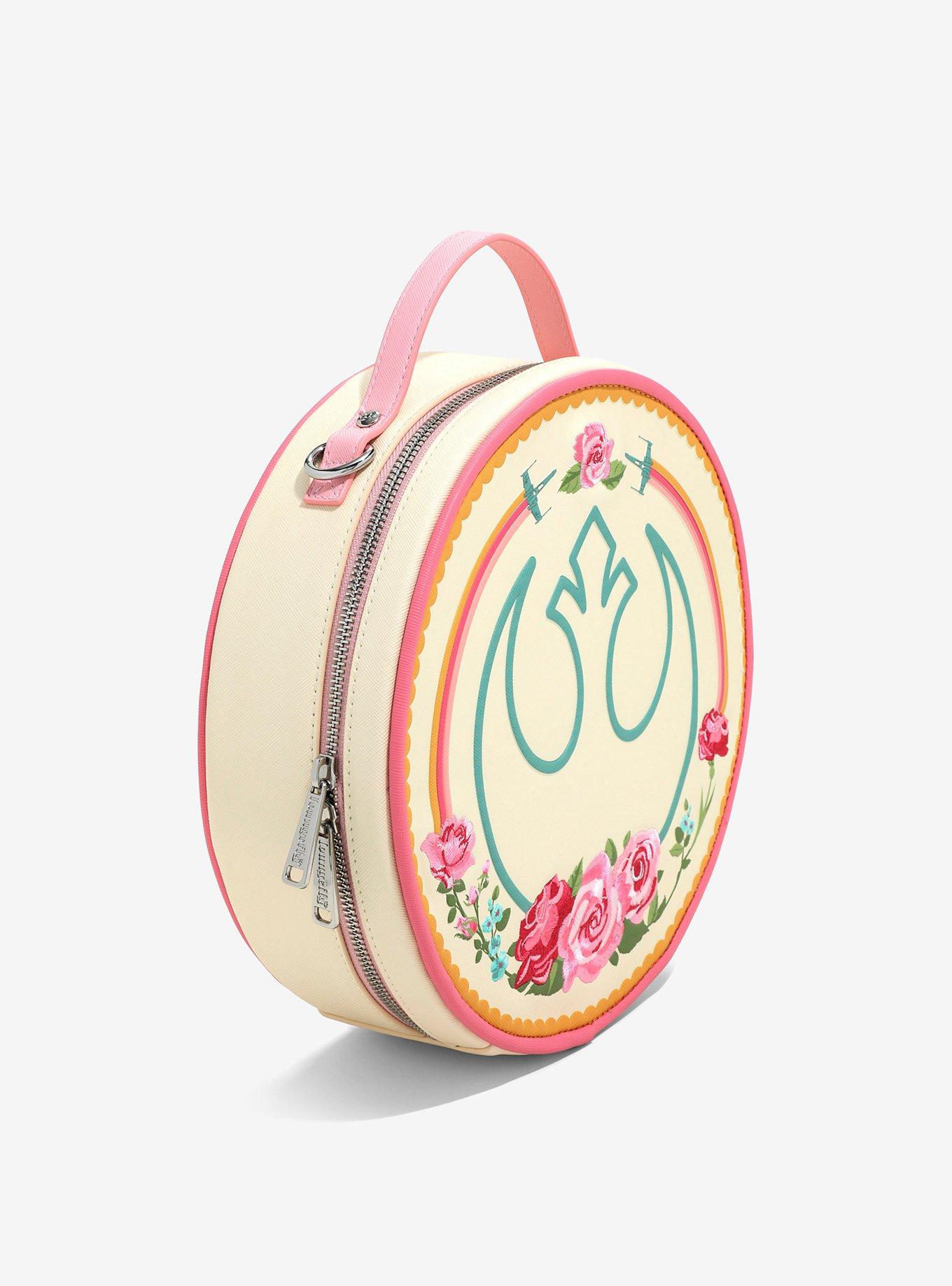 Loungefly Star Wars Floral Rebel Insignia Crossbody Bag, , alternate