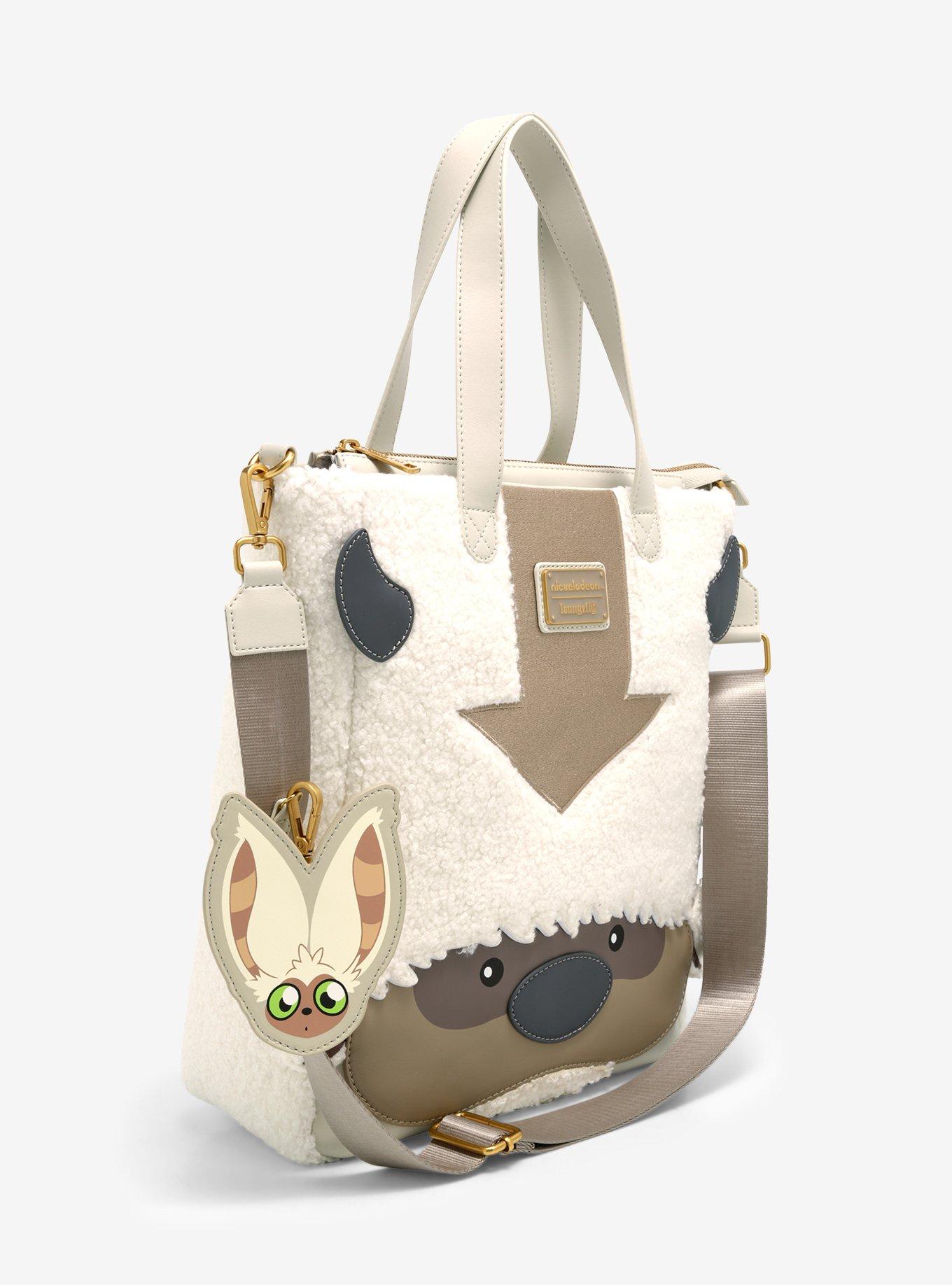 Loungefly Avatar: The Last Airbender Appa Fuzzy Figural Tote Bag Hot Topic Exclusive, , alternate