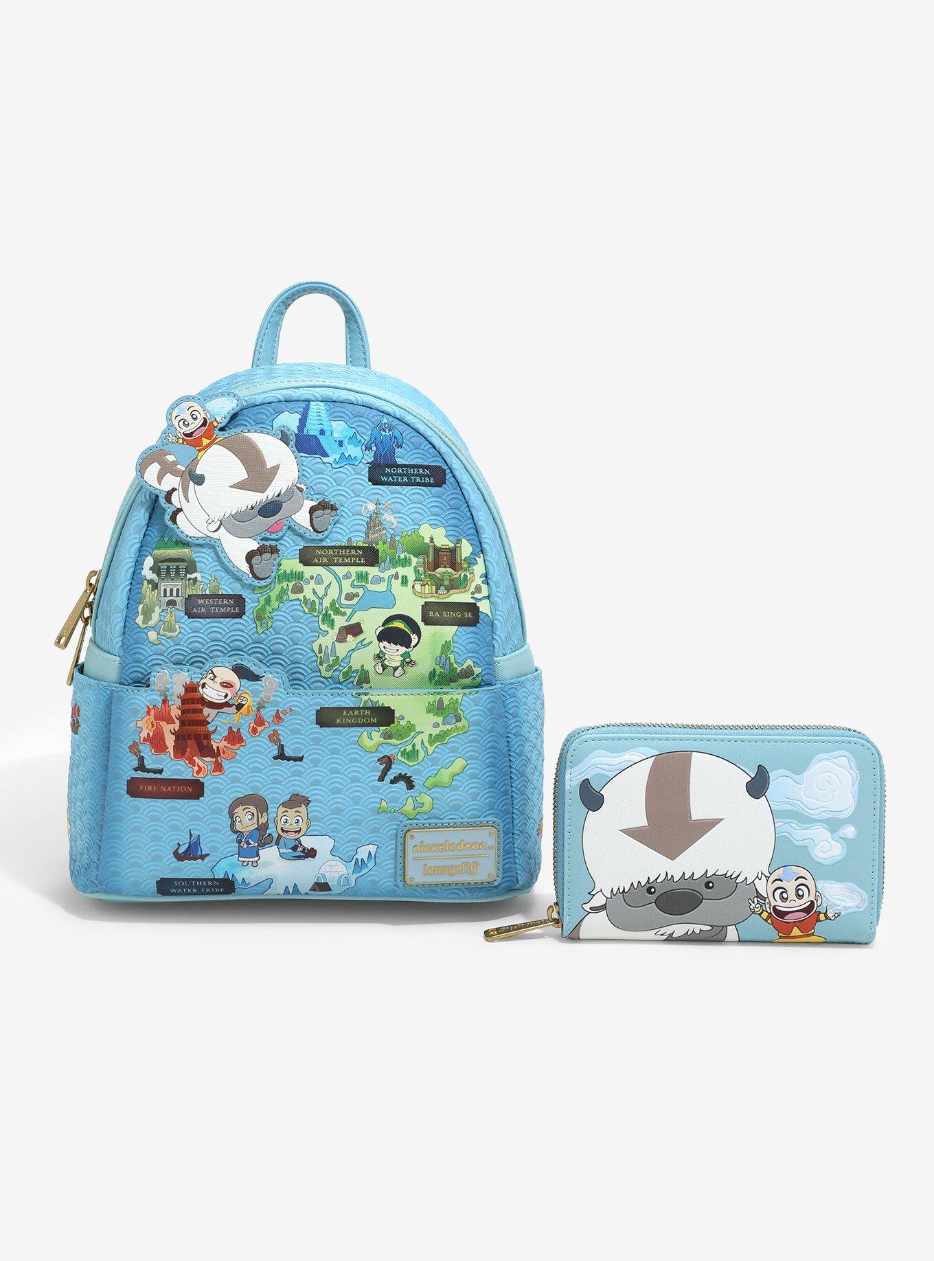 Loungefly Avatar: The Last Airbender Map Appa & Aang Zipper Wallet, , alternate