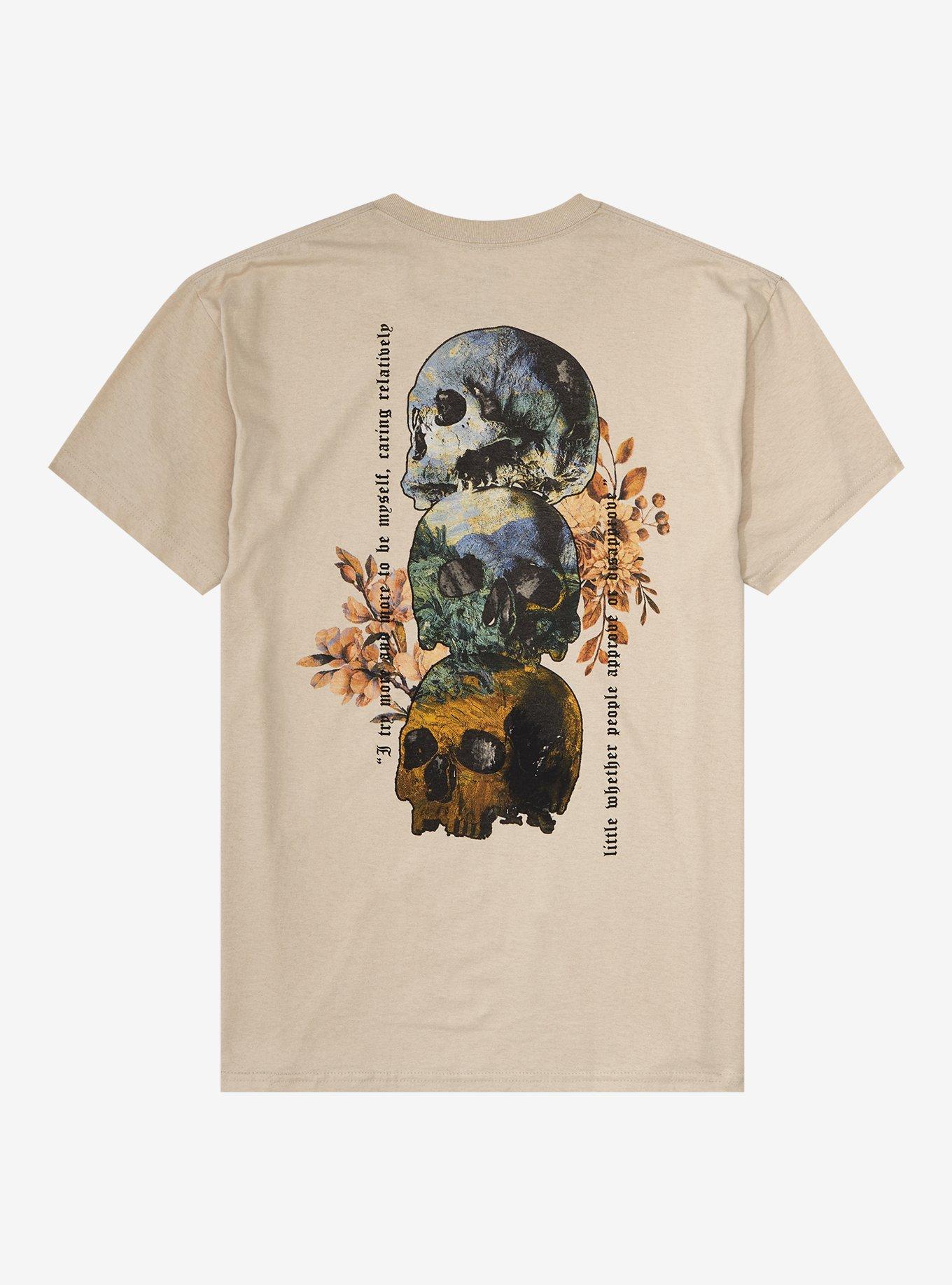 Social Collision® Van Gogh Skulls & Quotes T-Shirt, MULTI, alternate