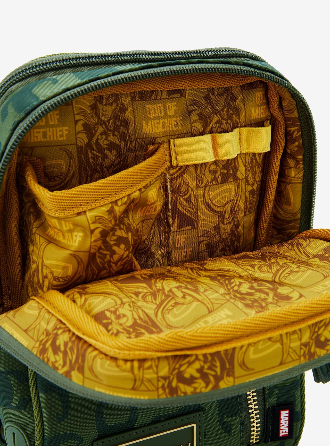 Loungefly Collectiv Marvel Loki Convertible Crossbody Bag, , alternate