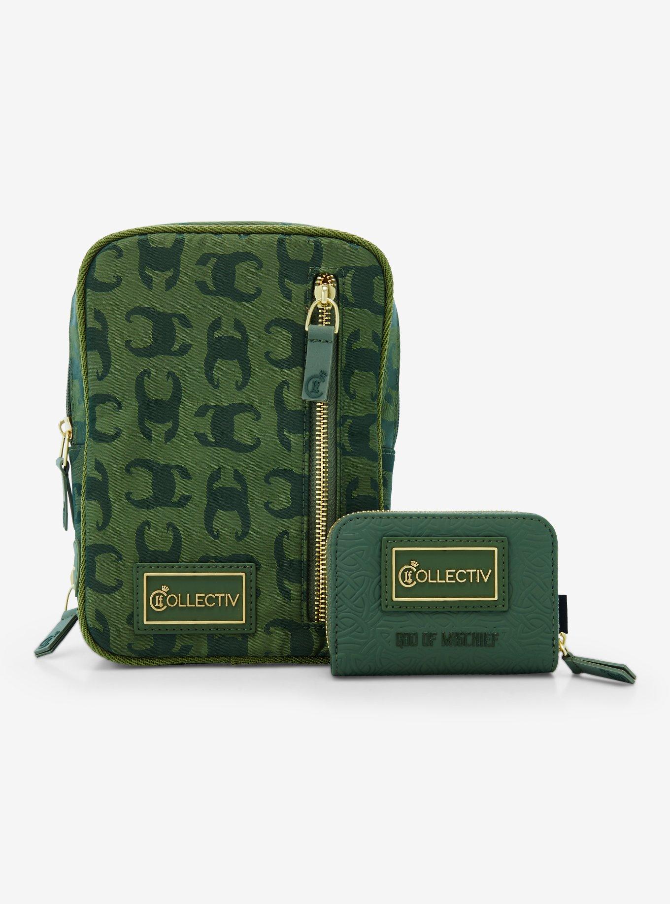 Loungefly Collectiv Marvel Loki Convertible Crossbody Bag, , alternate