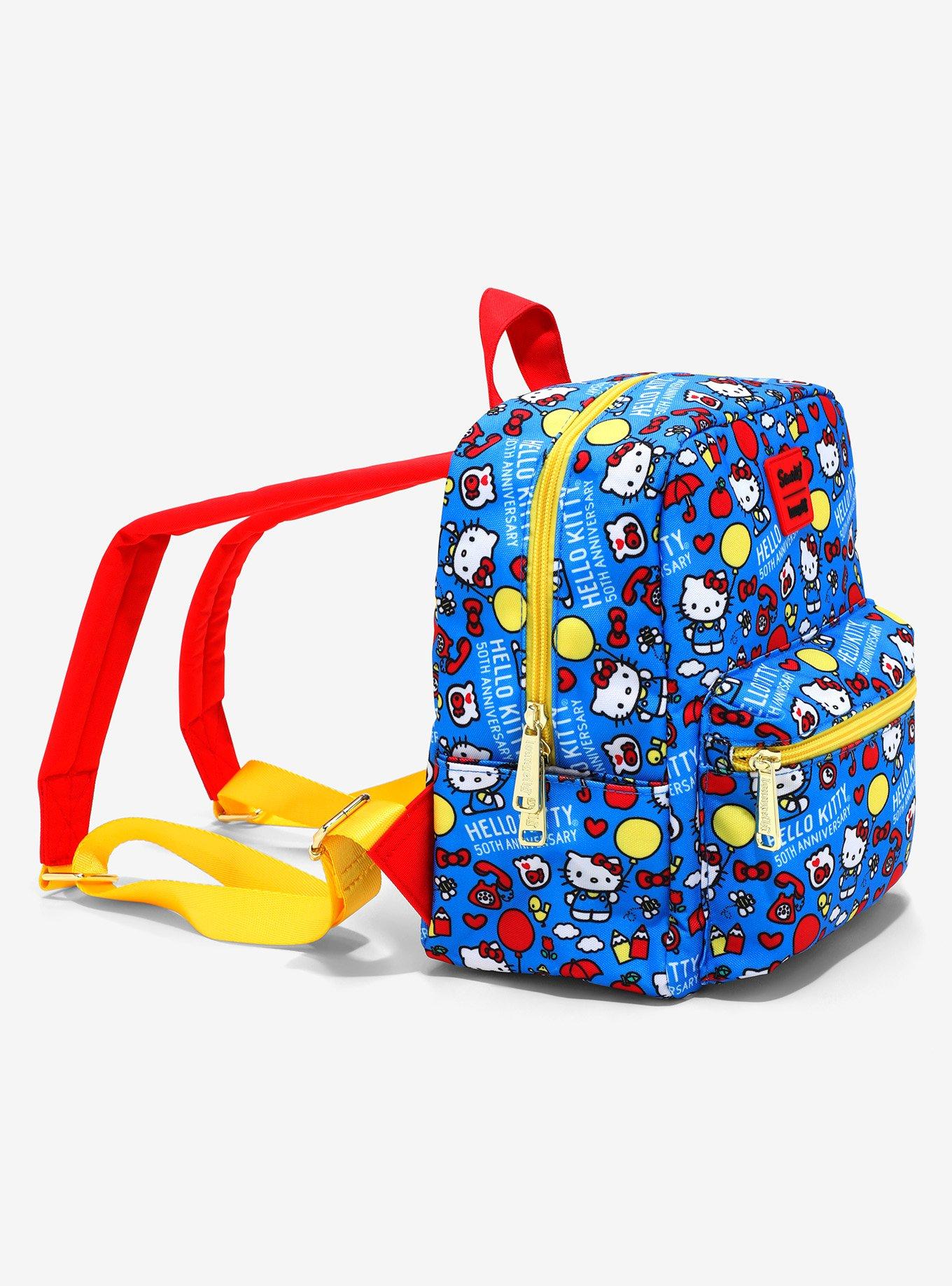 Loungefly Hello Kitty 50th Anniversary Fabric Mini Backpack, , alternate