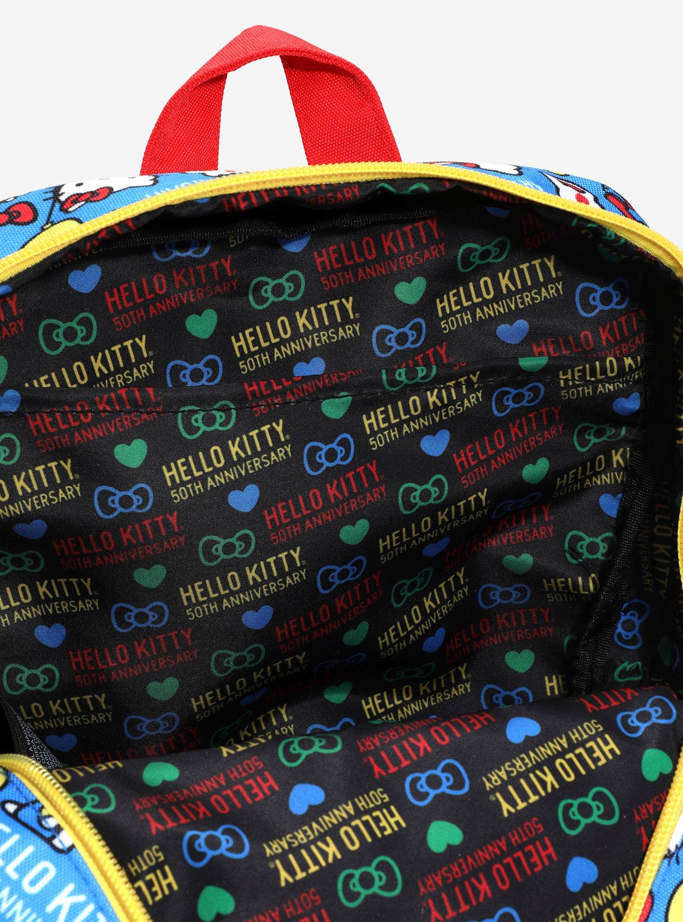 Loungefly Hello Kitty 50th Anniversary Fabric Mini Backpack, , alternate