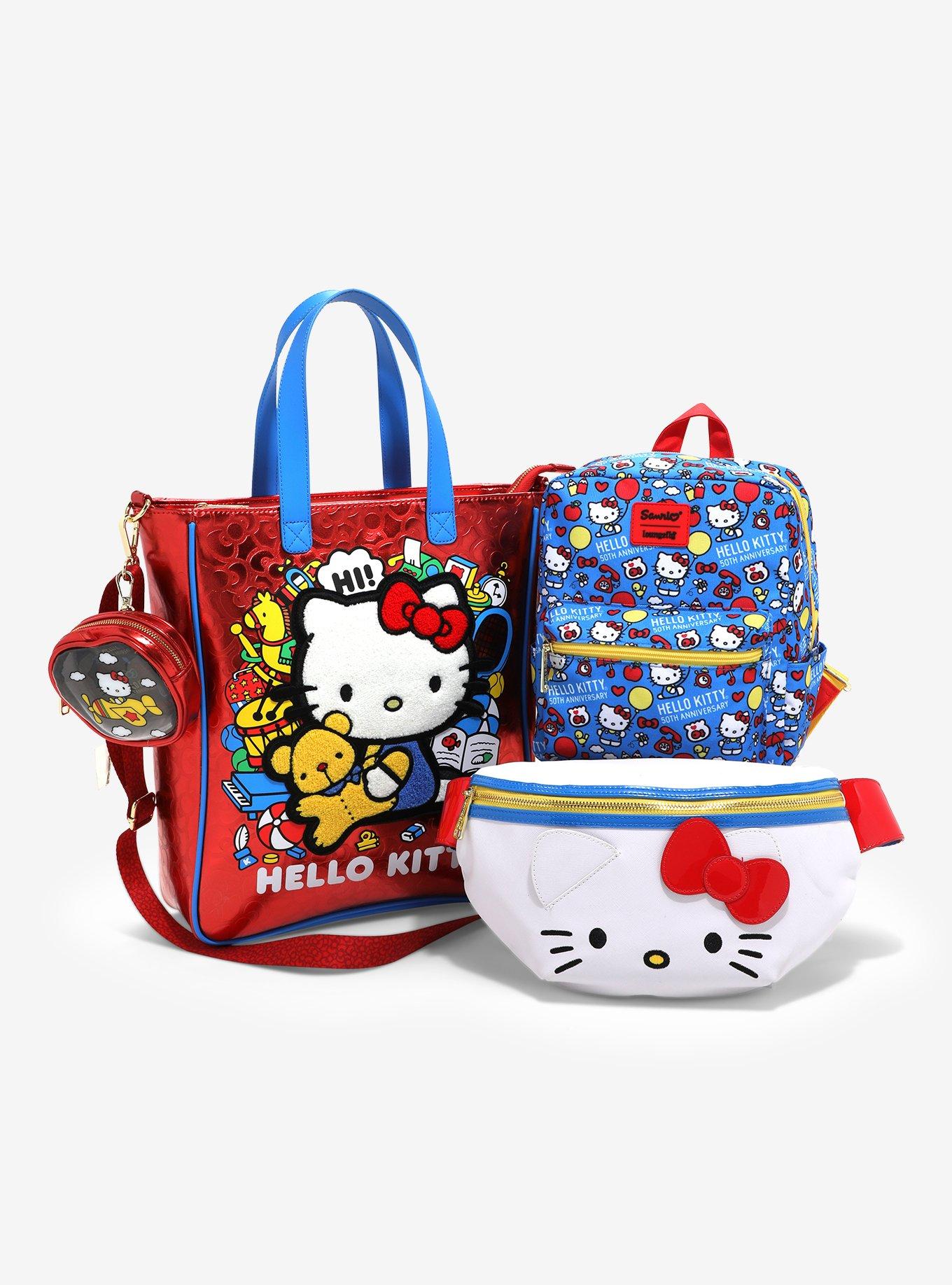 Loungefly Hello Kitty 50th Anniversary Tote Bag With Coin Pouch, , alternate