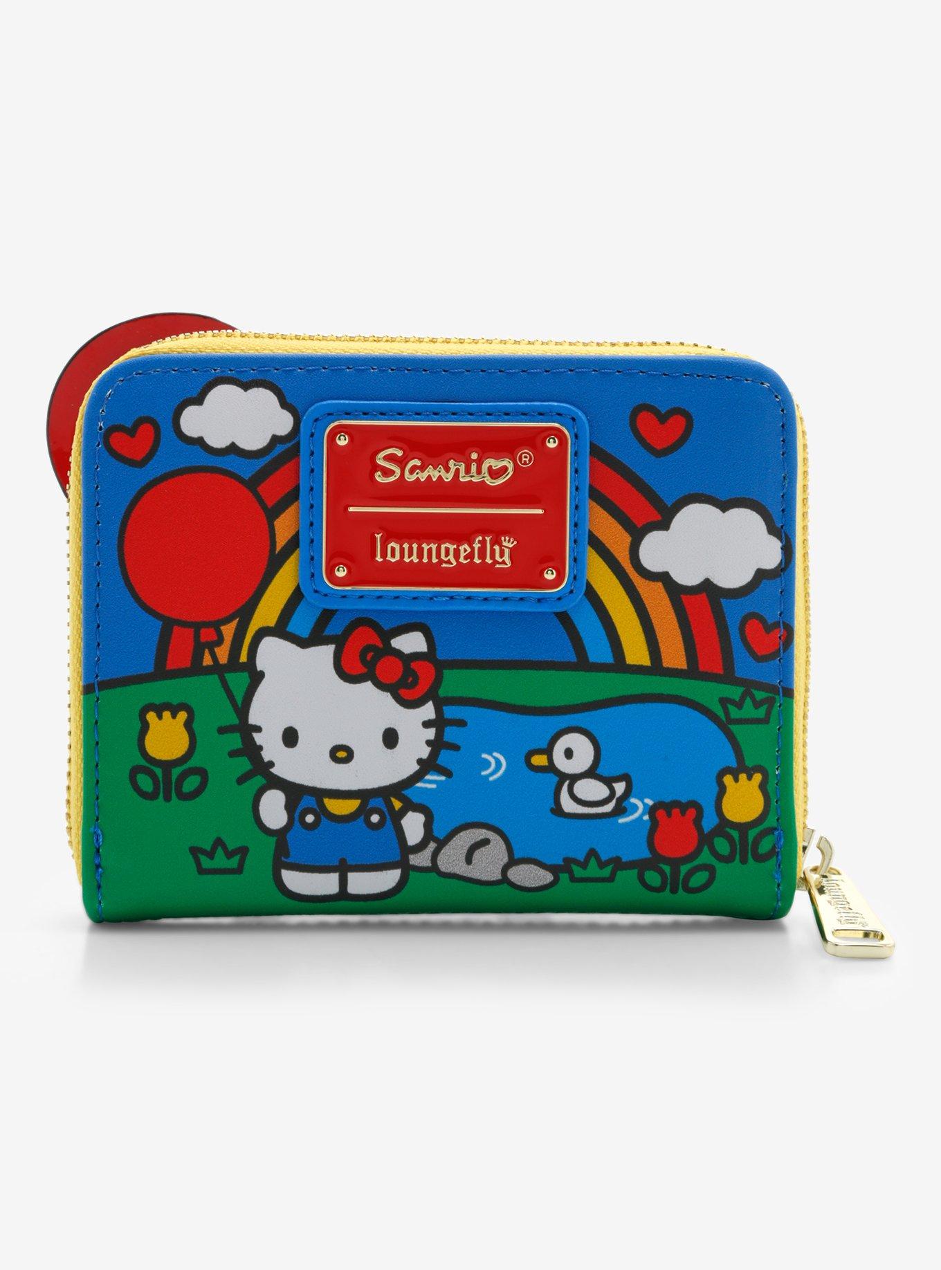 Loungefly Hello Kitty Rainbow Mini Zipper Wallet, , alternate