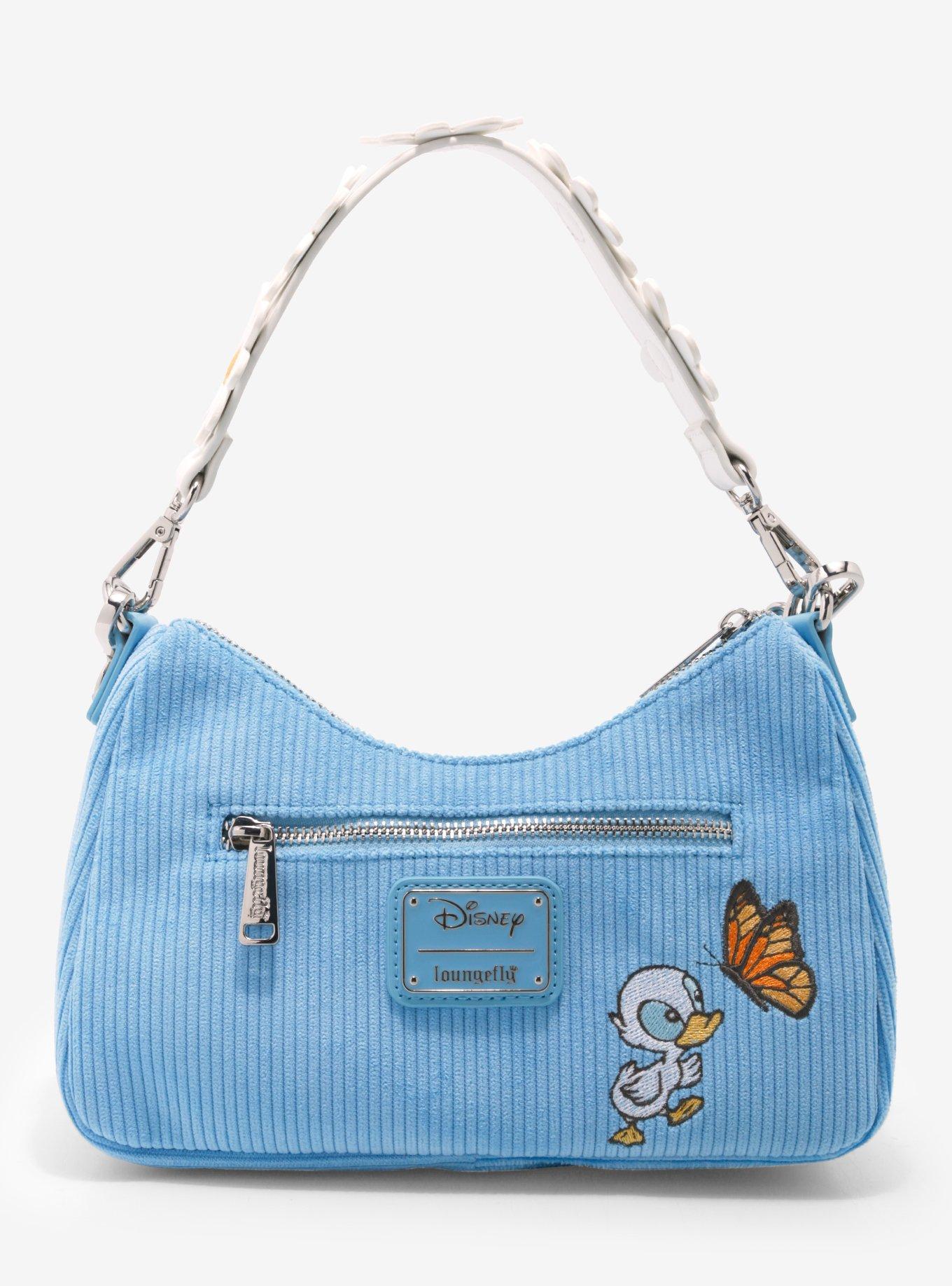 Loungefly Disney Lilo & Stitch Corduroy Daisy Crossbody Baguette Bag, , alternate