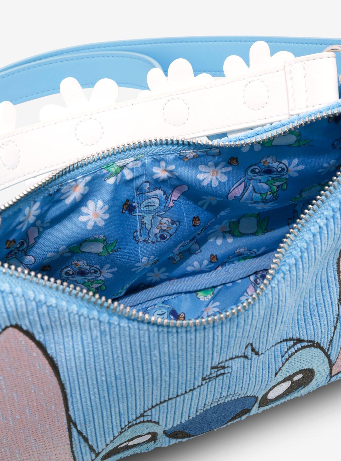 Loungefly Disney Lilo & Stitch Corduroy Daisy Crossbody Bag, , alternate