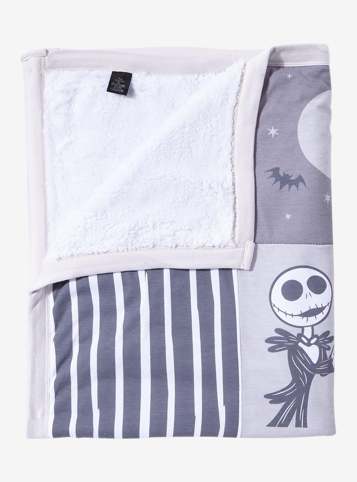 Disney The Nightmare Before Christmas Jack and Sally Quilted Baby Blanket &mdash; BoxLunch Exclusive, , alternate