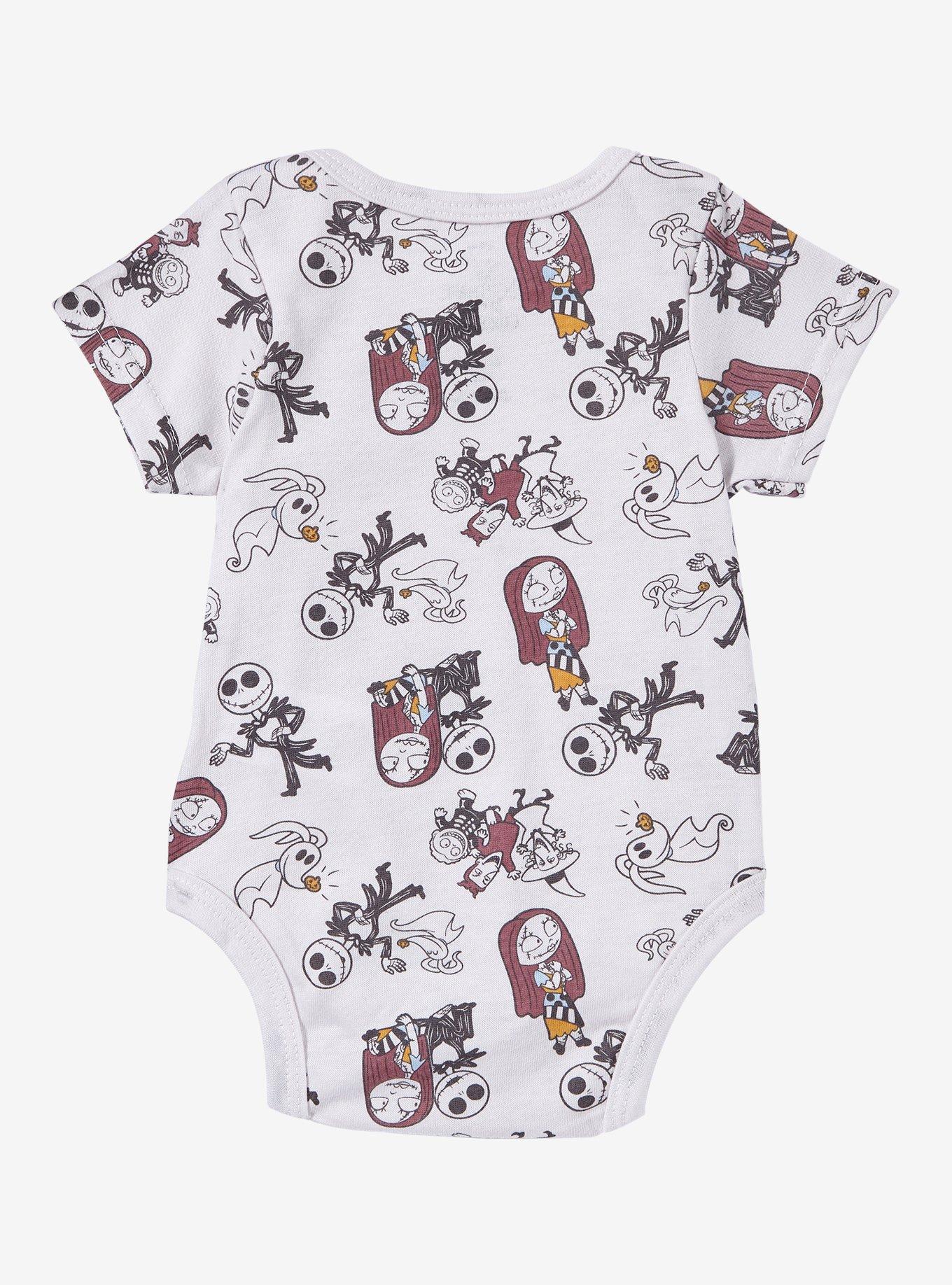 Disney The Nightmare Before Christmas Characters Allover Print Infant One-Piece - BoxLunch Exclusive, , hi-res